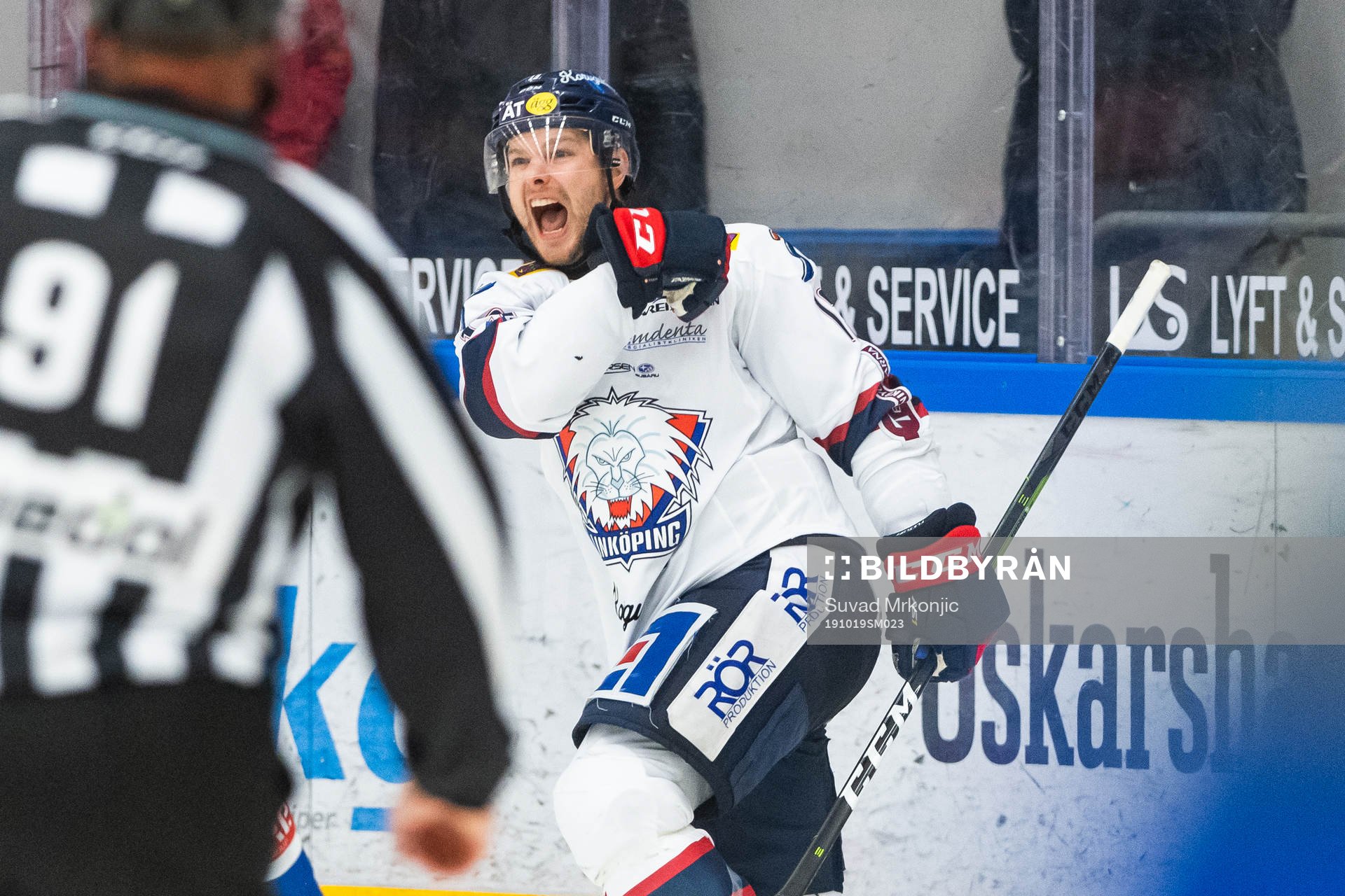 Linköpings Andrew Gordon jublar