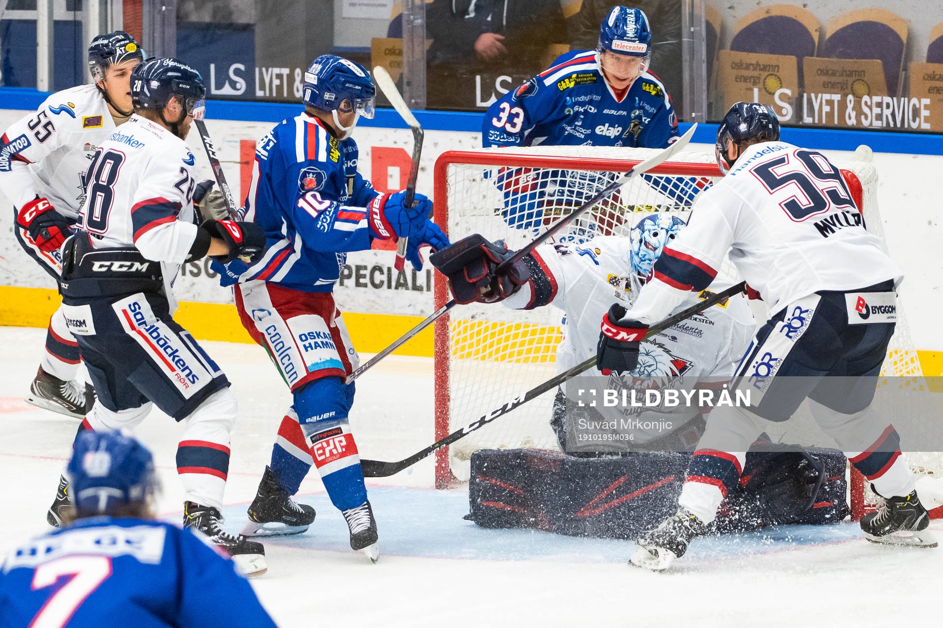Oskarshamns Nicklas Heinerö gör 2-2 bakom Linköpings