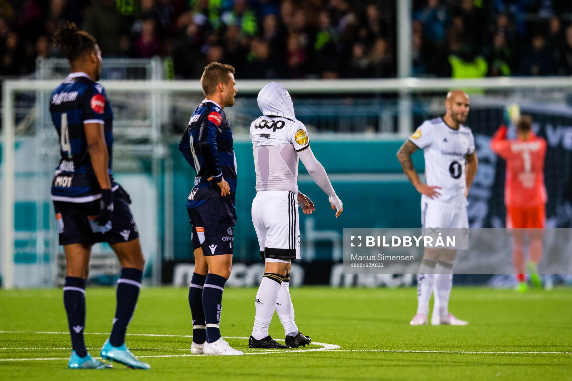 Mike Lindemann Jensen of Rosenborg looks dejected