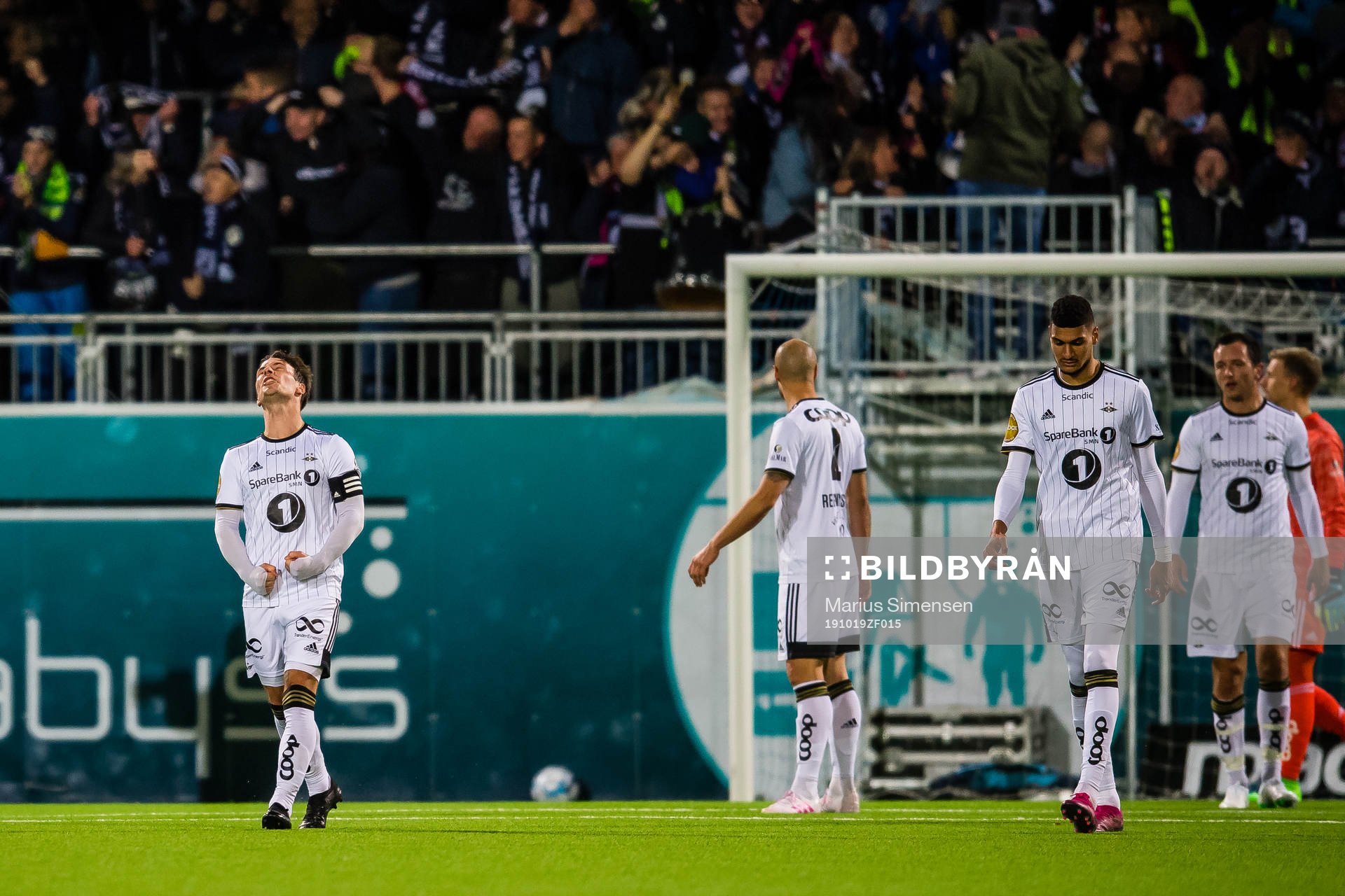 Mike Lindemann Jensen of Rosenborg looks dejected