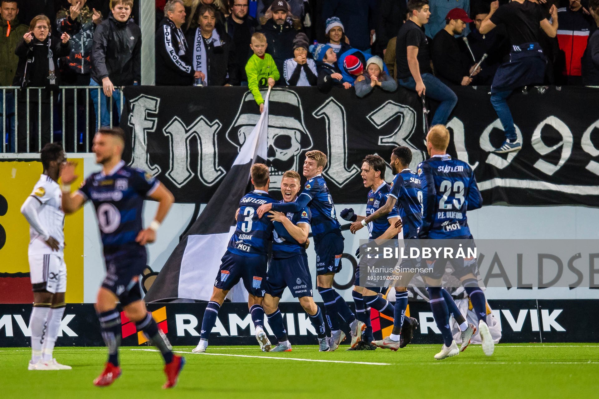 Torgil Øwre Gjertsen of Kristiansund celebrates