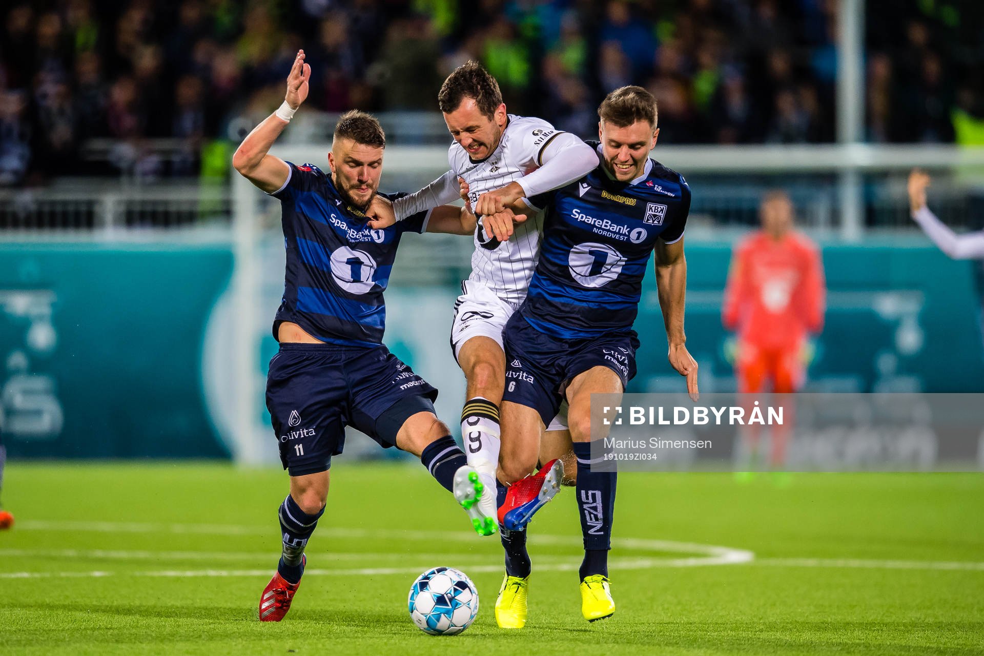 Flamur Kastrati of Kristiansund, Even Hovland of Rosenborg