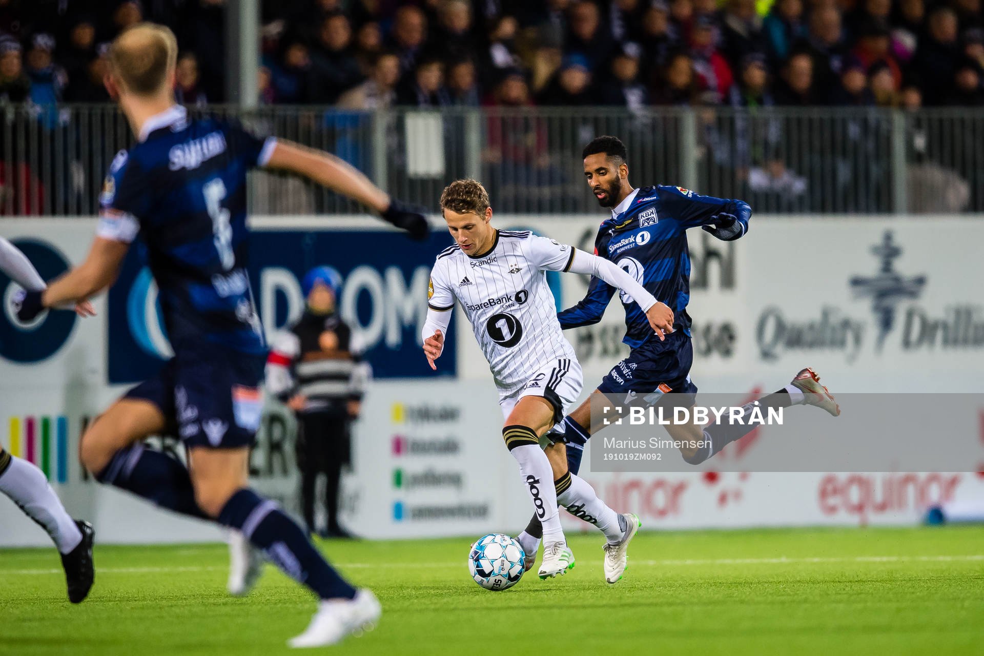 Vegar Eggen Hedenstad of Rosenborg and Amahl William D'Vaz