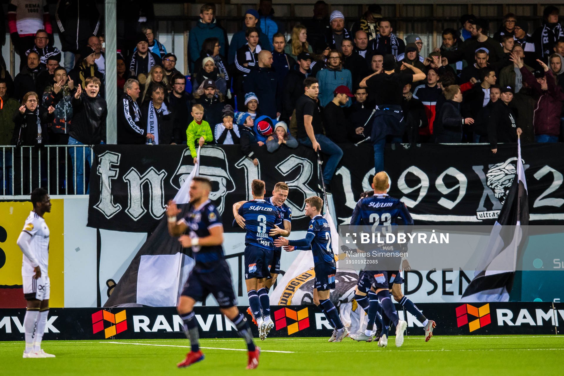 Torgil Øwre Gjertsen of Kristiansund celebrates