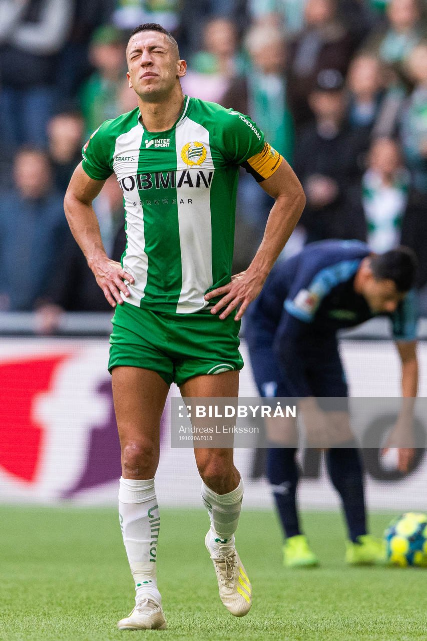 Hammarbys Nikola Djurdjic har ont