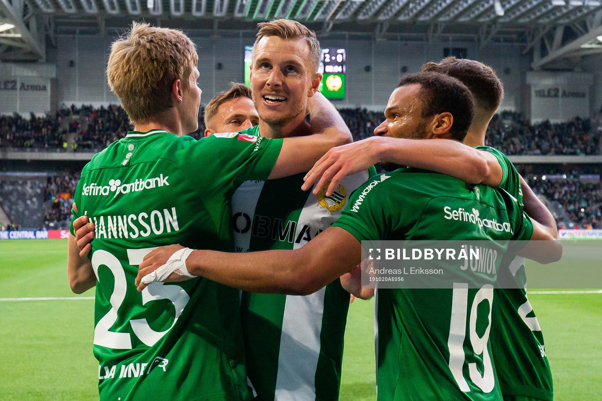 Hammarbys Aron Johannsson och Serge-Junior Martinsson
