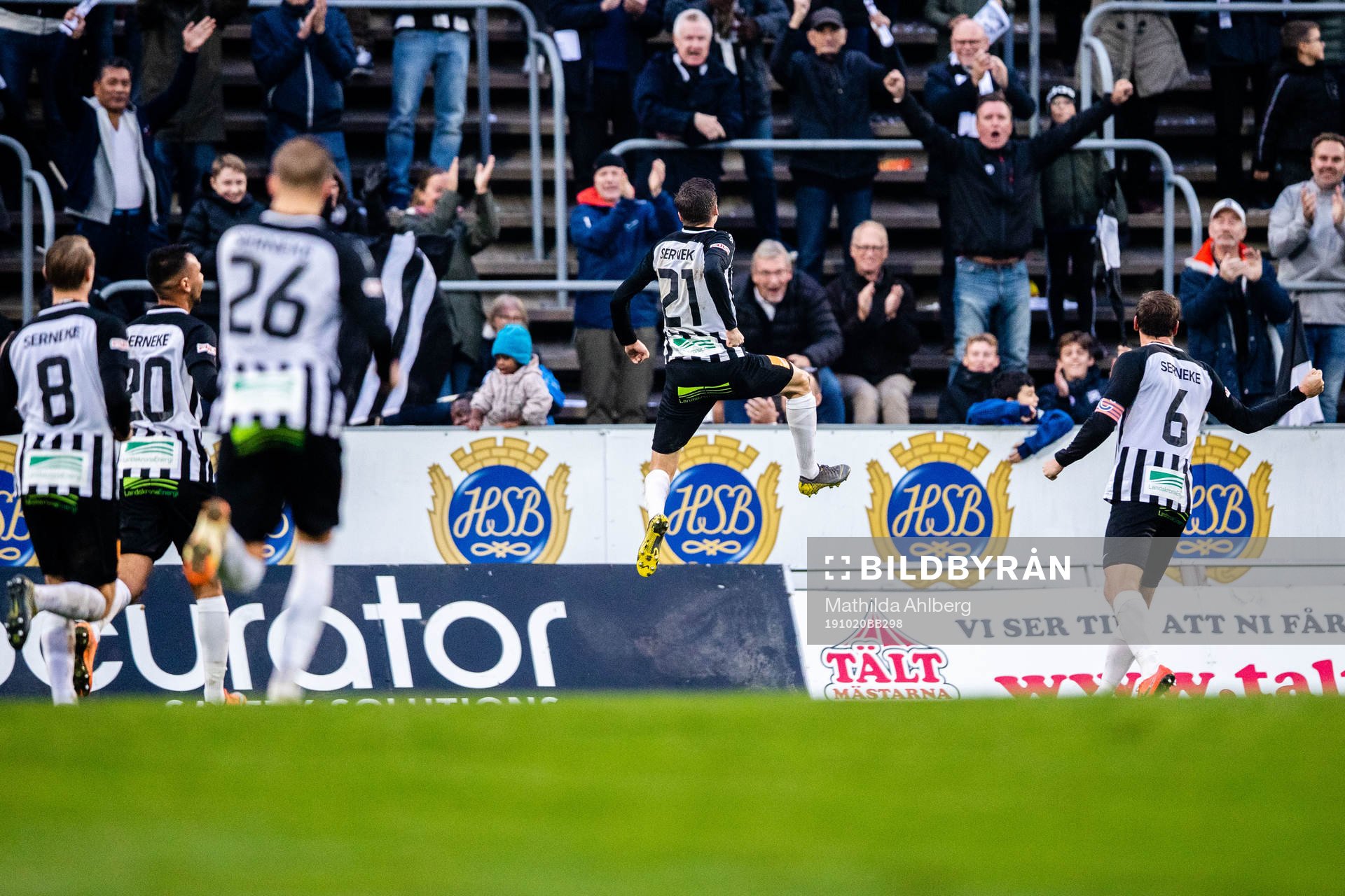 Landskronas Kevin Jensen jublar