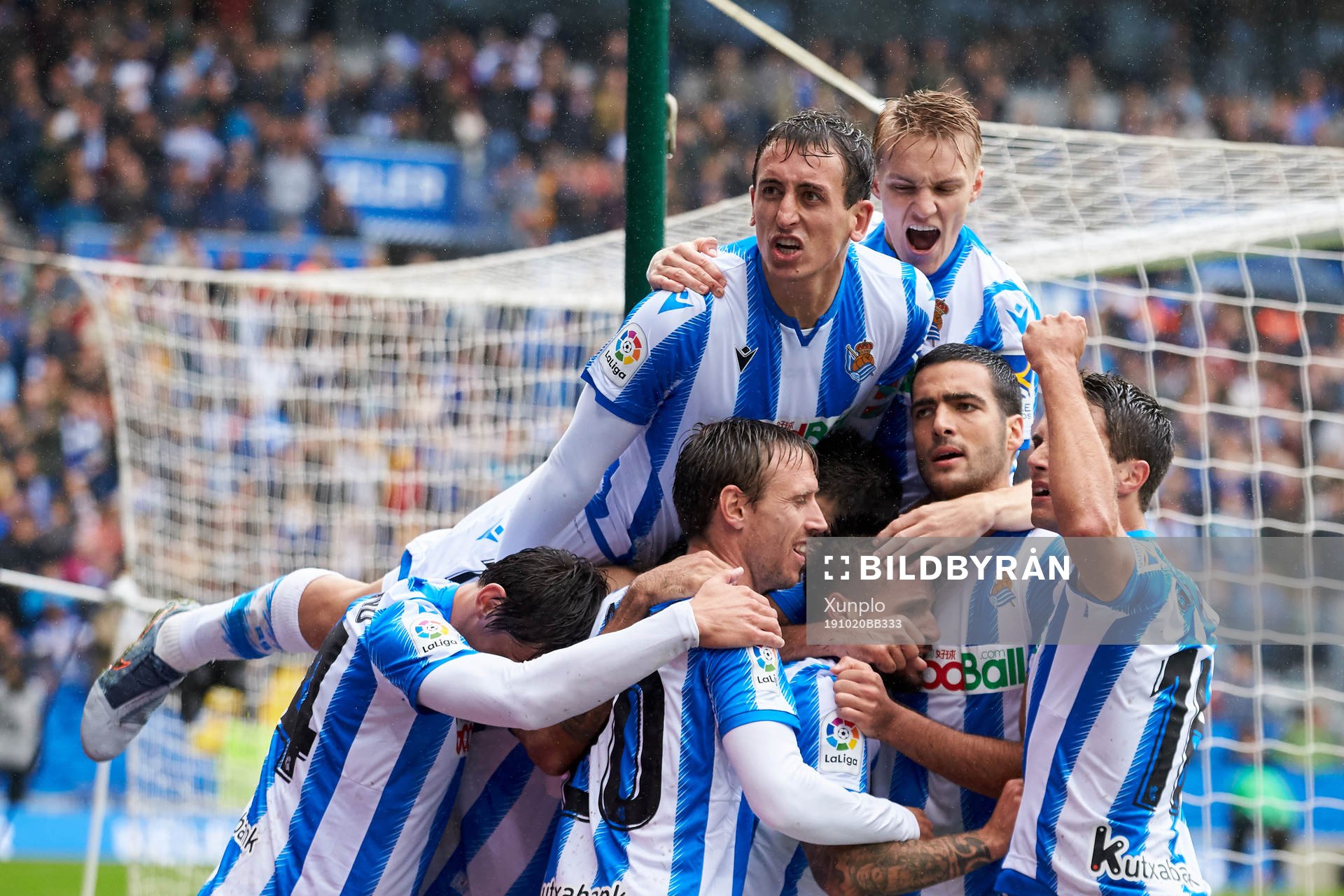 Alexander Isak during the La Liga match between Real Sociedad and Real Betis Balompie on October 20, 2019 in San Sebastian, Spain. 