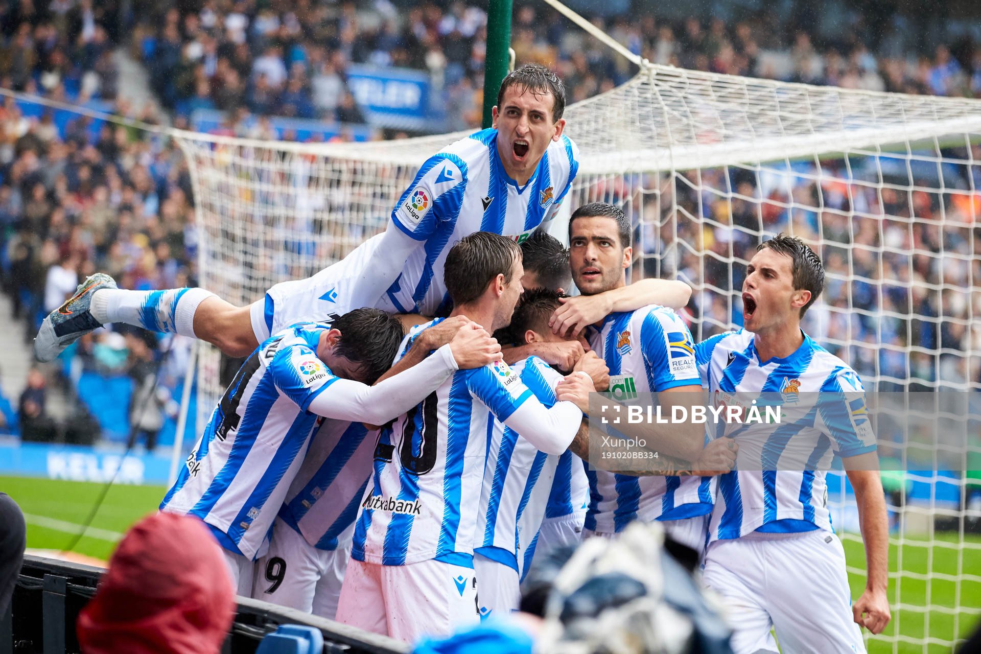 Alexander Isak during the La Liga match between Real Sociedad and Real Betis Balompie on October 20, 2019 in San Sebastian, Spain. 