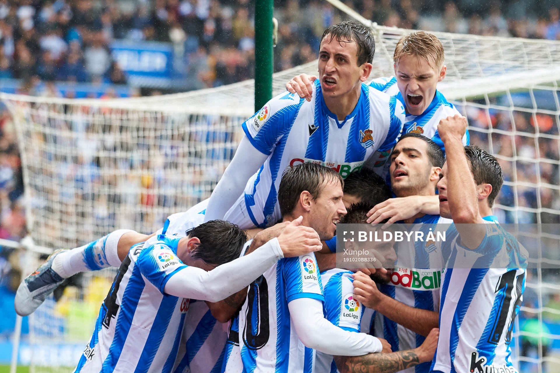 Alexander Isak during the La Liga match between Real Sociedad and Real Betis Balompie on October 20, 2019 in San Sebastian, Spain. 