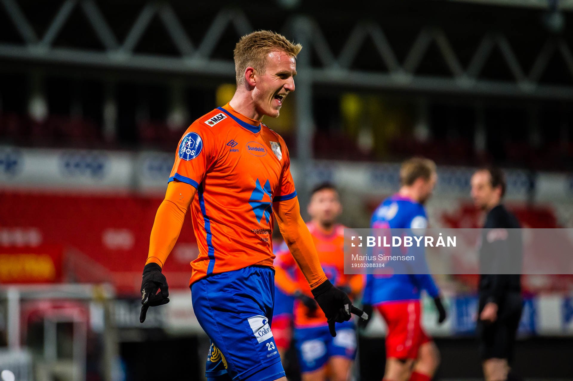 Torbjørn Agdestein of Aalesund celebrates