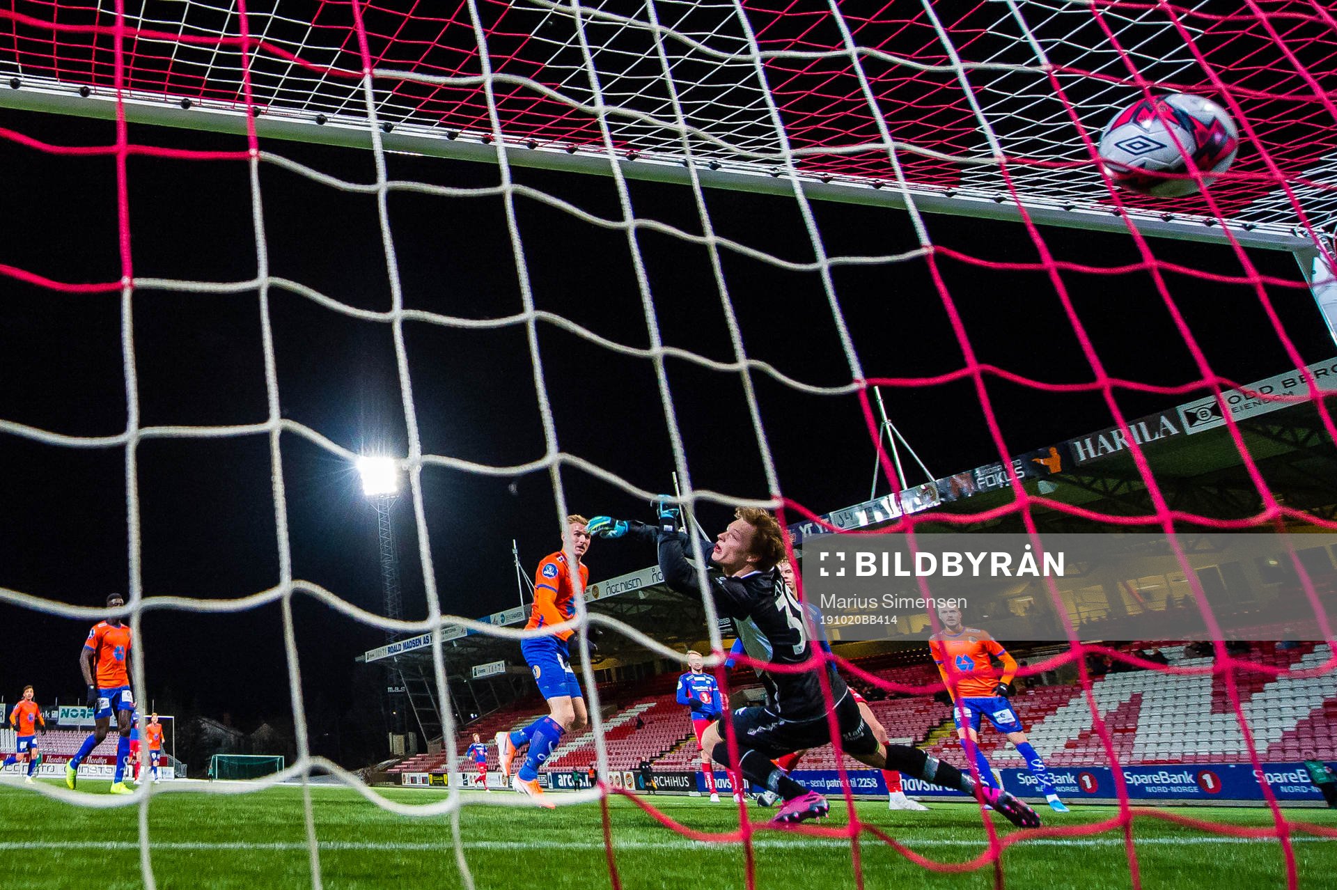 Torbjørn Agdestein of Aalesund scores the 0-1 goal