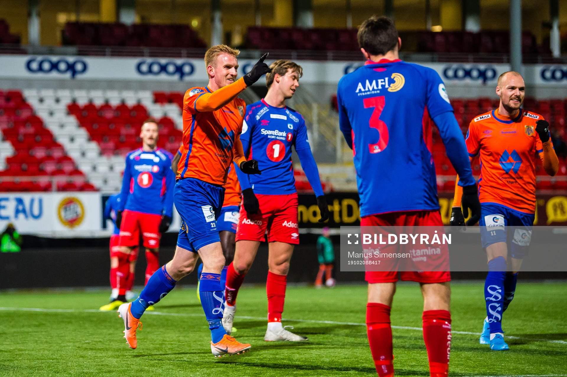 Torbjørn Agdestein of Aalesund celebrates