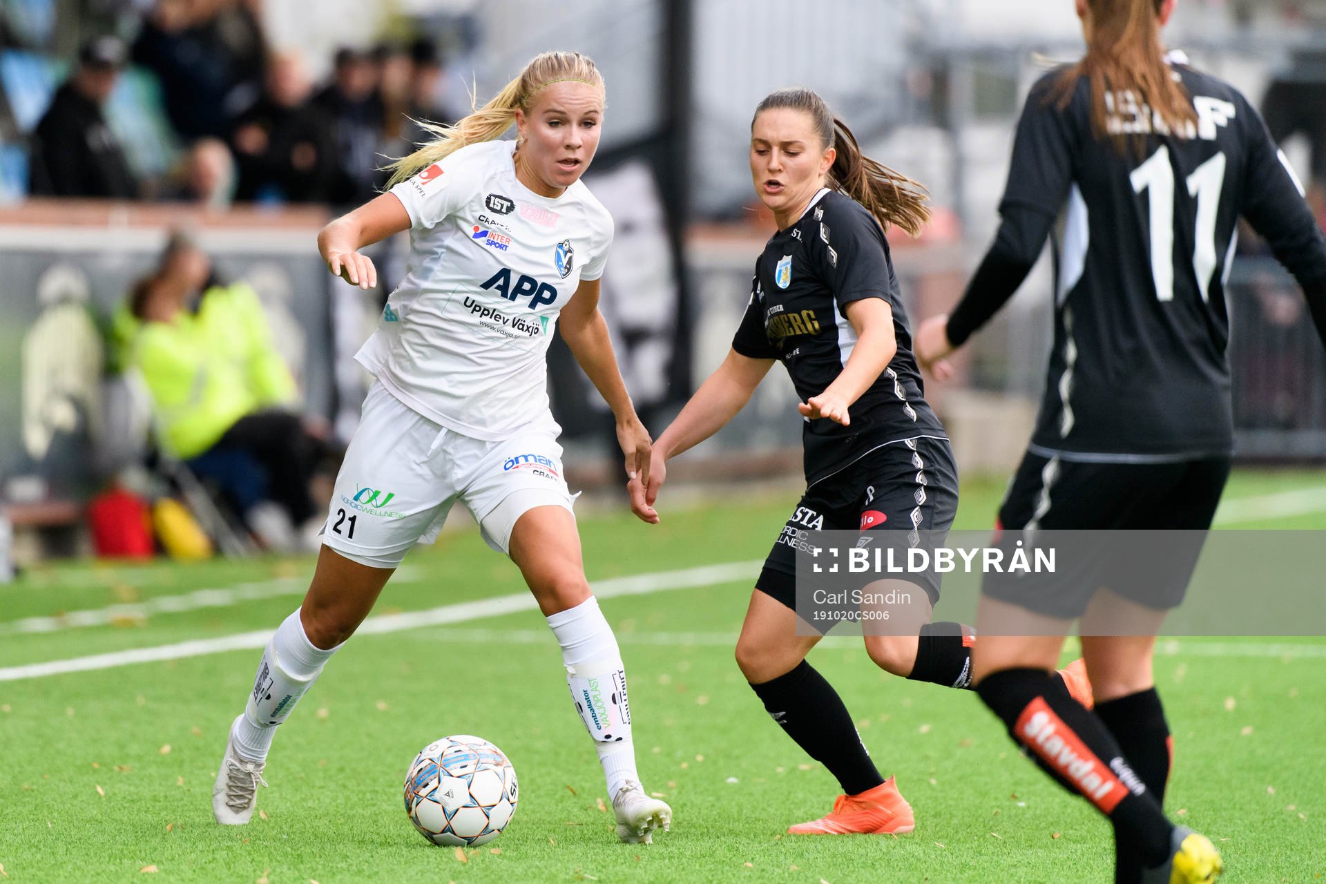 Växjös Stina Lennartsson och Göteborgs Vilde Böe Risa