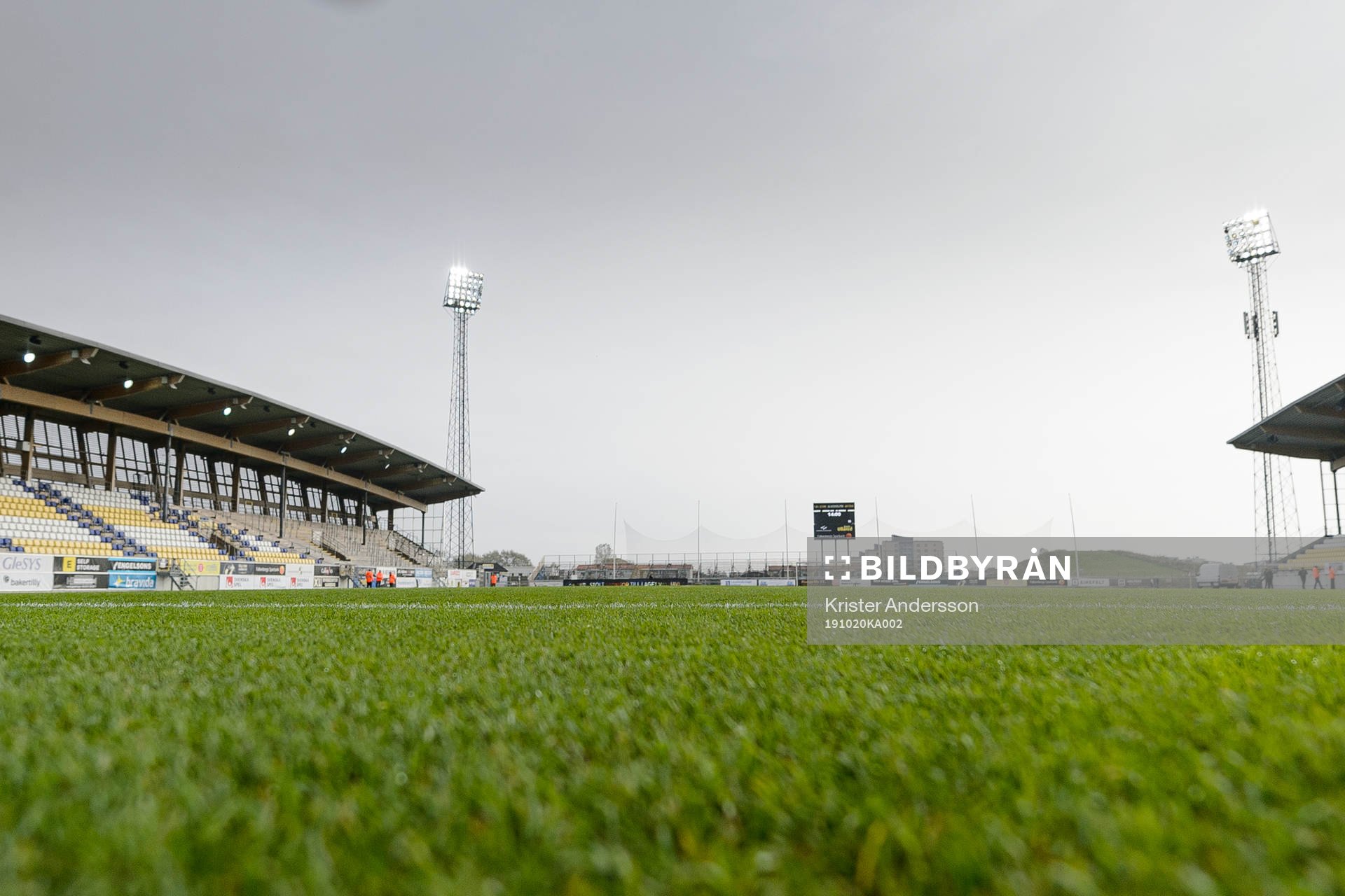 Falcon Alkoholfri Arena före fotbollsmatchen i Allsvenskan
