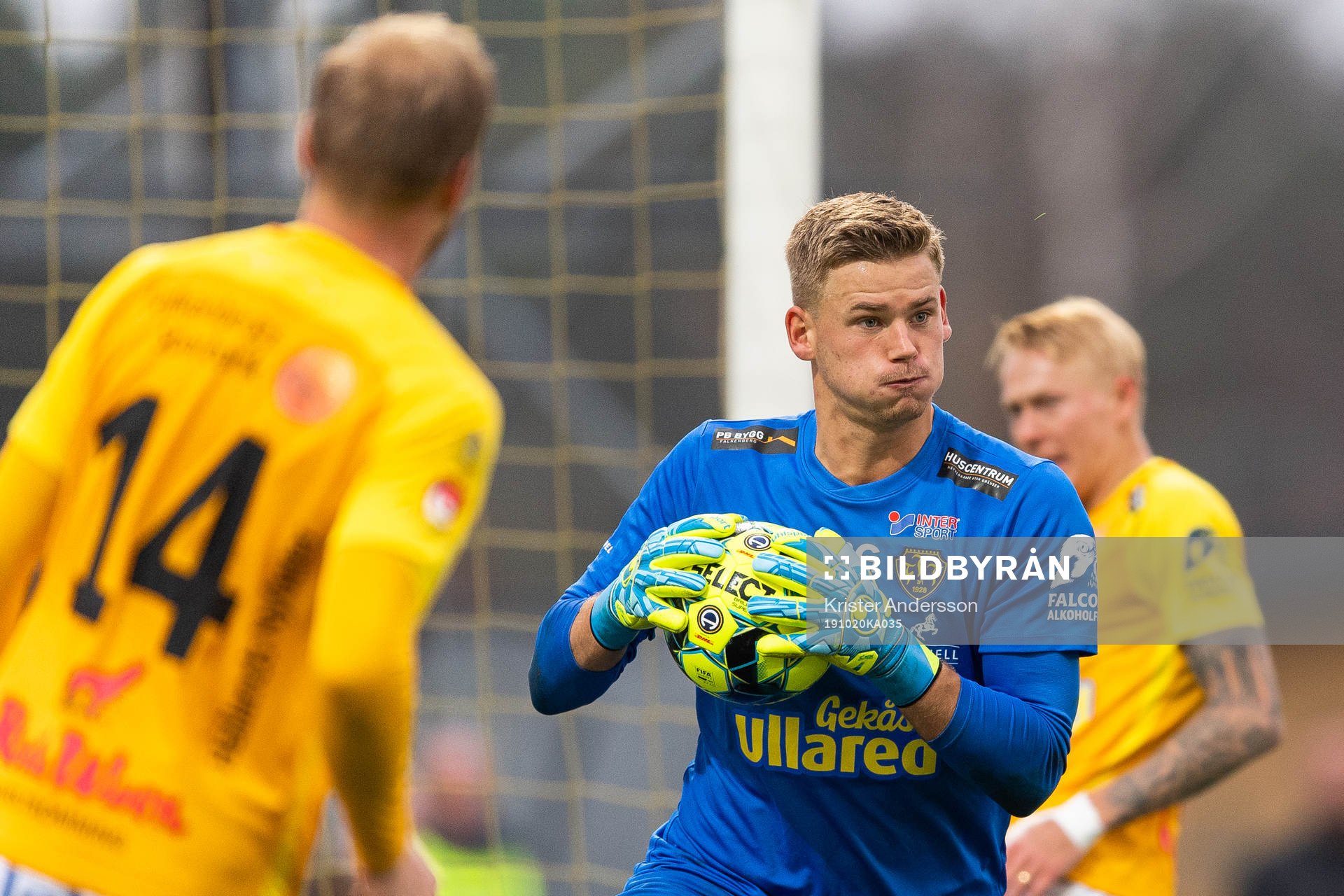 Falkenbergs målvakt Johan Brattberg