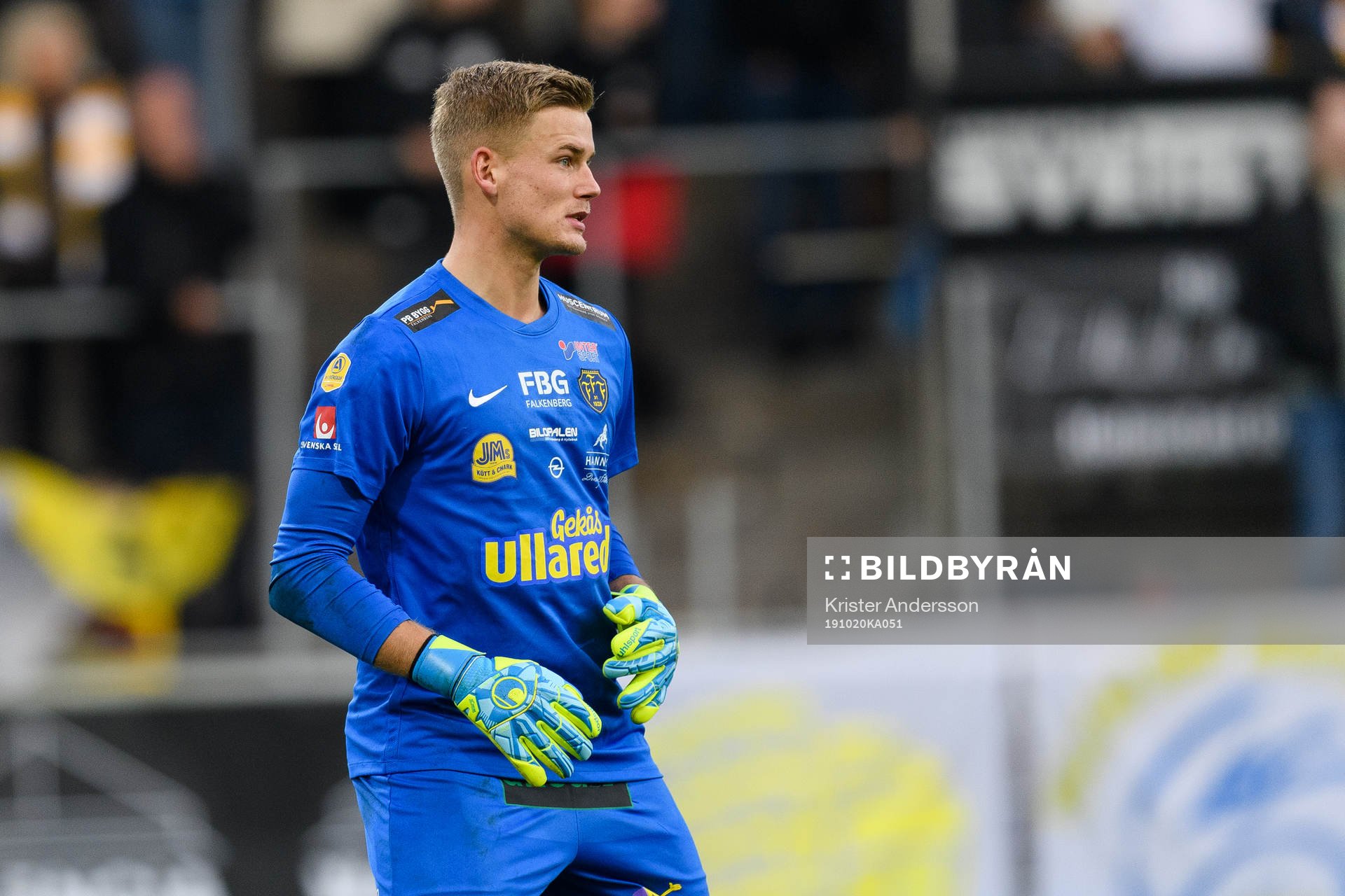 Falkenbergs målvakt Johan Brattberg