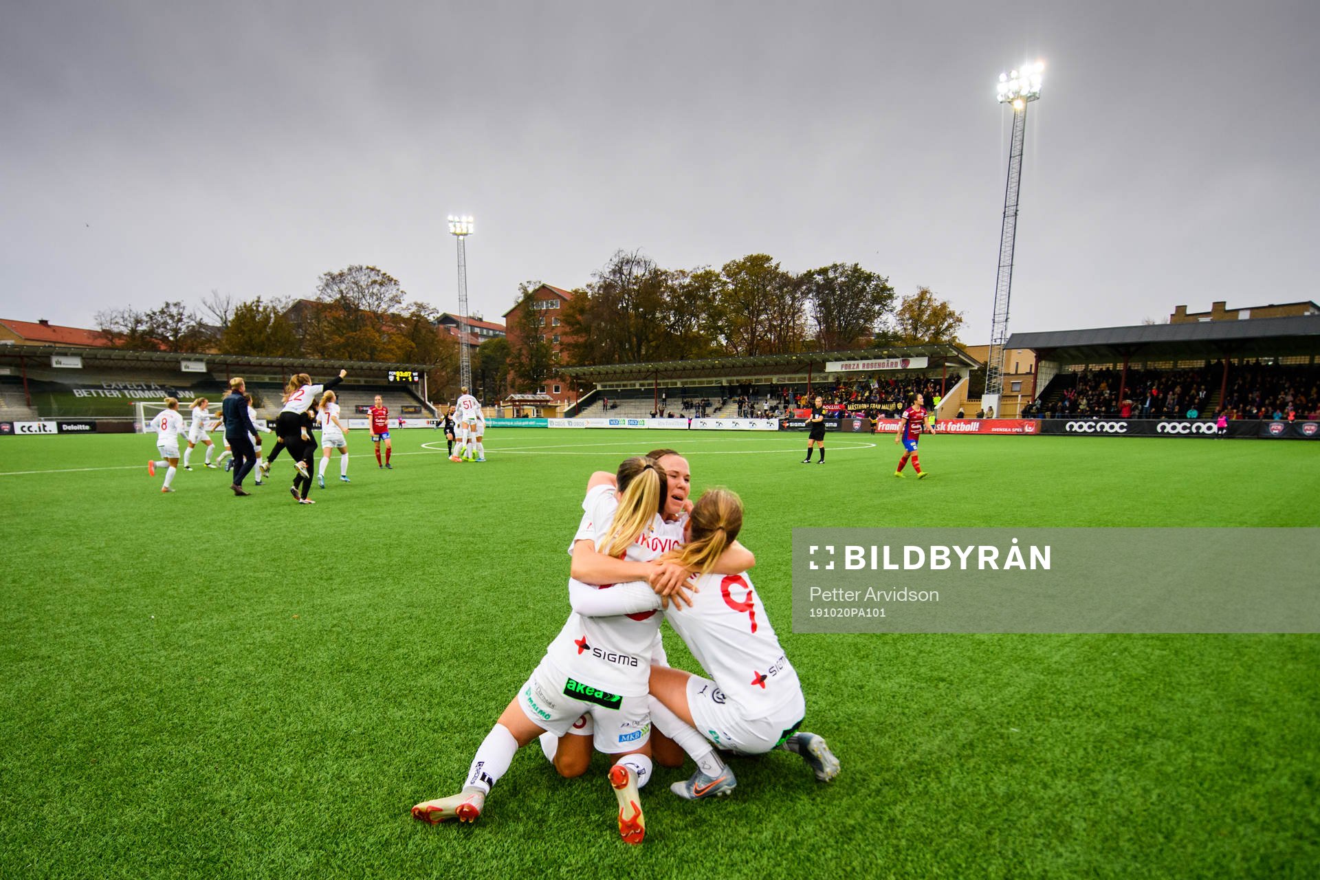 Rosengårds Jelena Cankovic, Jessica Samuelsson och Anna