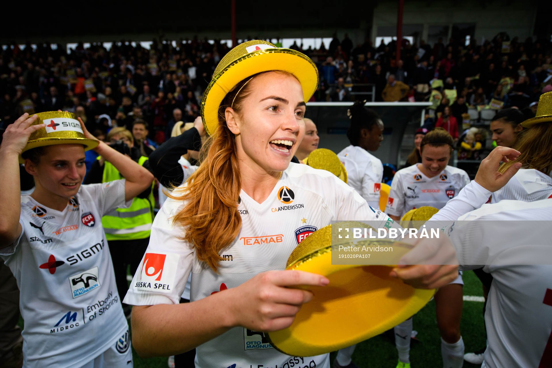 Rosengårds Glodis Perla Viggosdottir jublar