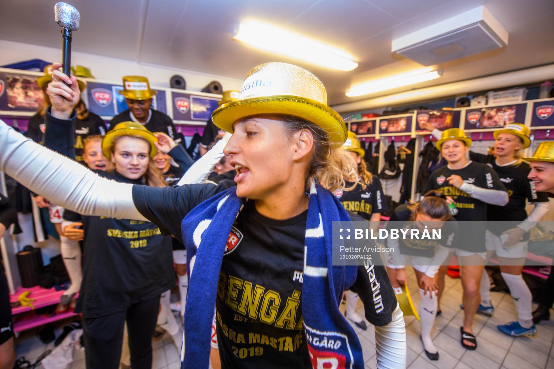 Rosengårds Nathalie Björn jublar i omklädningsrummet