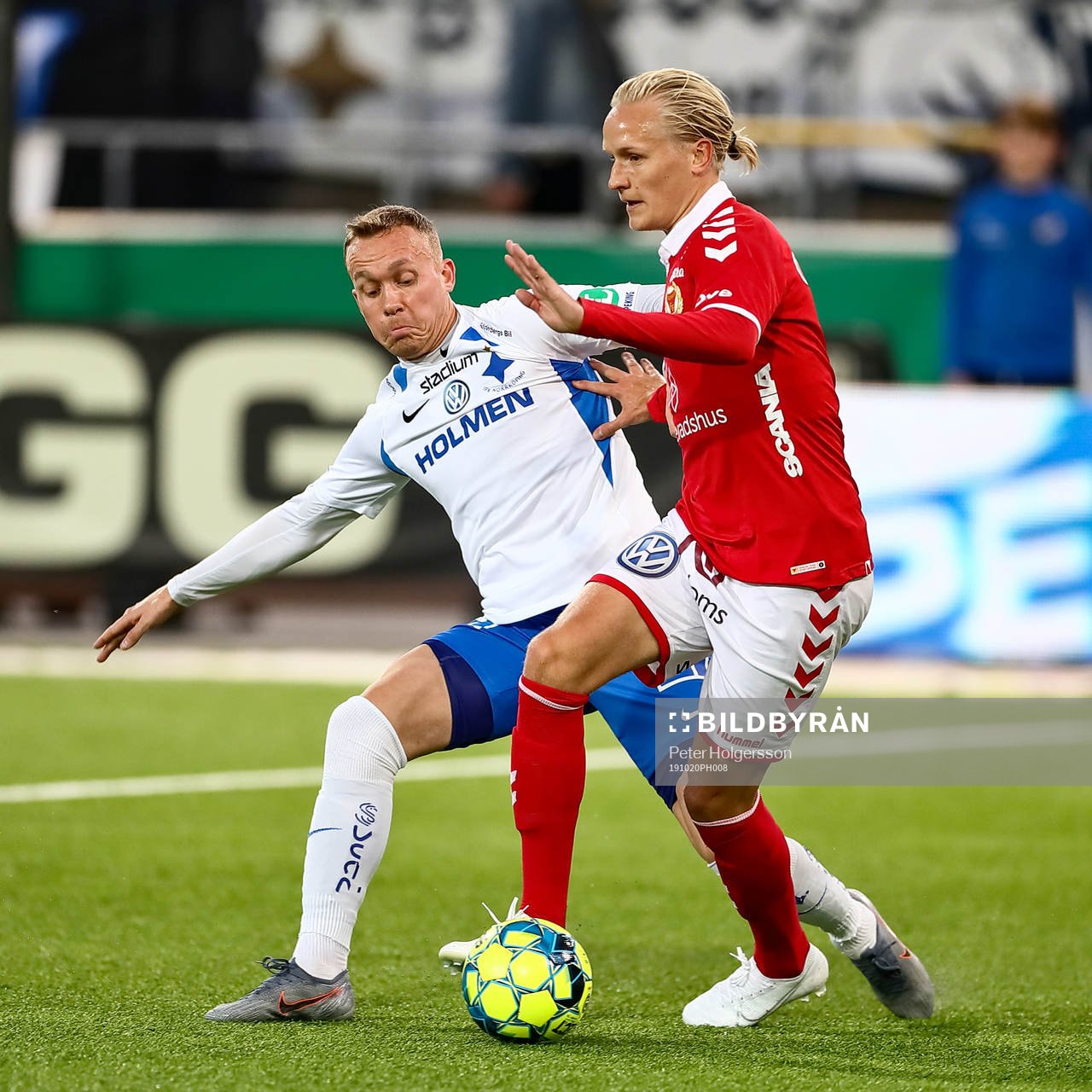 IFK Norrköpings Gudmundur Thórarinsson och Kalmars Henrik