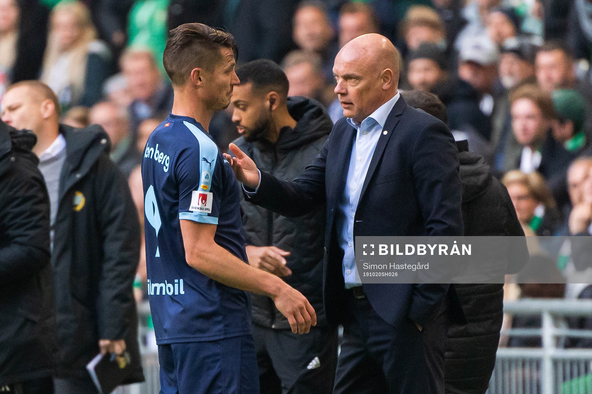Malmö FFs Markus Rosenberg och tränare Uwe Rösler