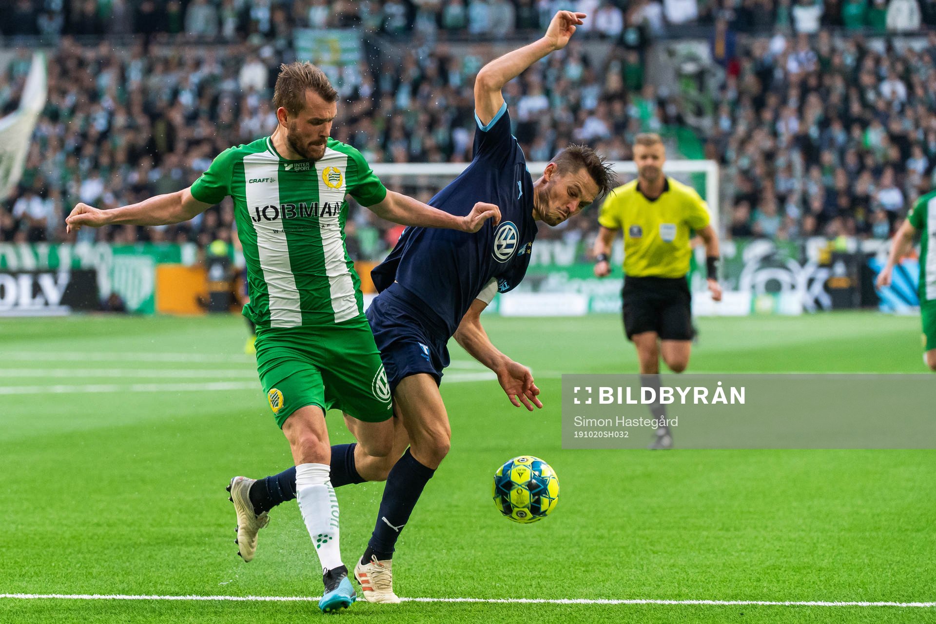 Hammarbys Mads Fenger Nielsen och Malmö FFs Markus