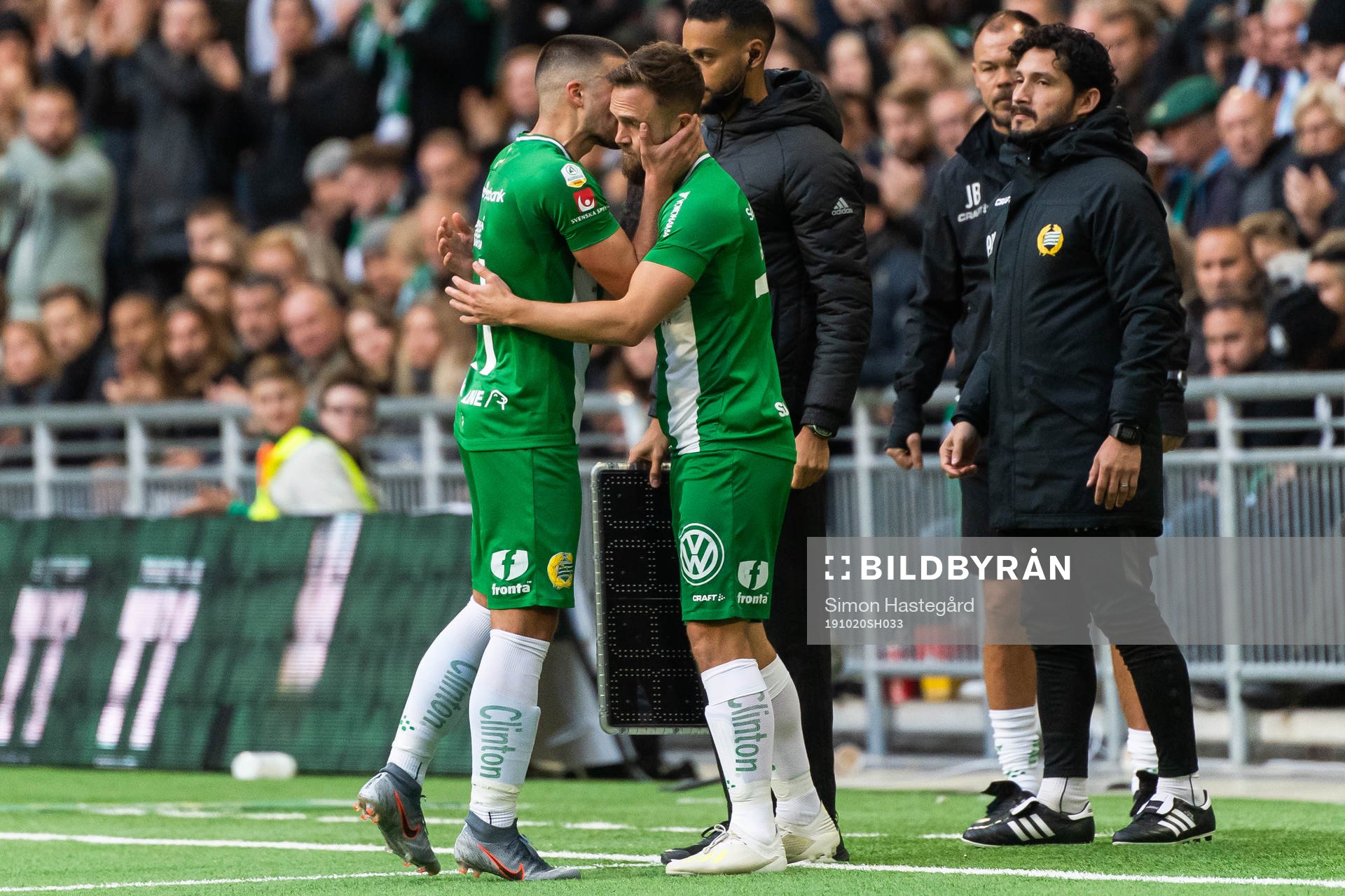 Hammarbys Vladimir Rodic byts ut mot Mats Solheim