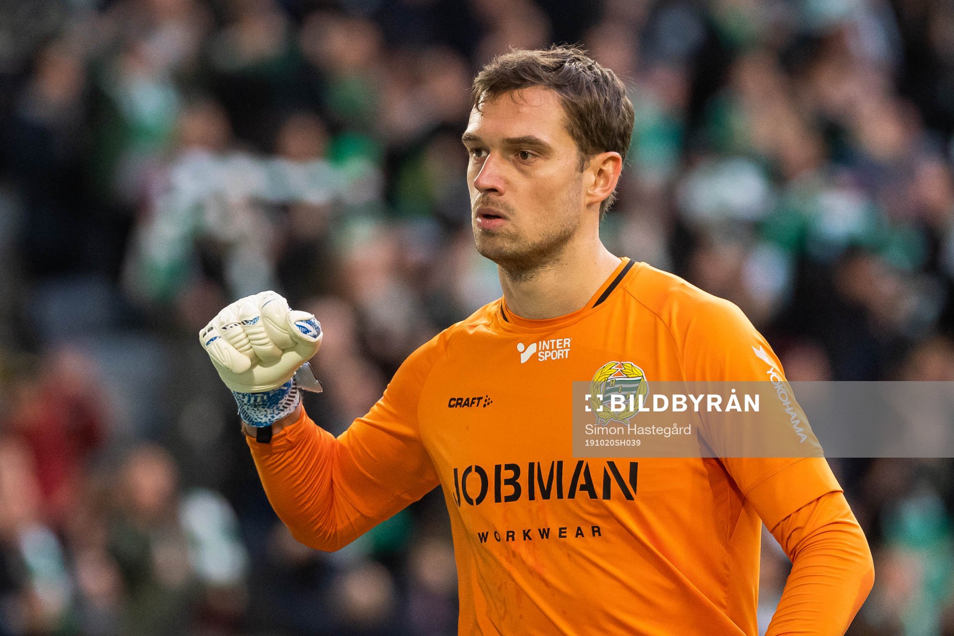 Hammarbys målvakt Davor Blazevic jublar