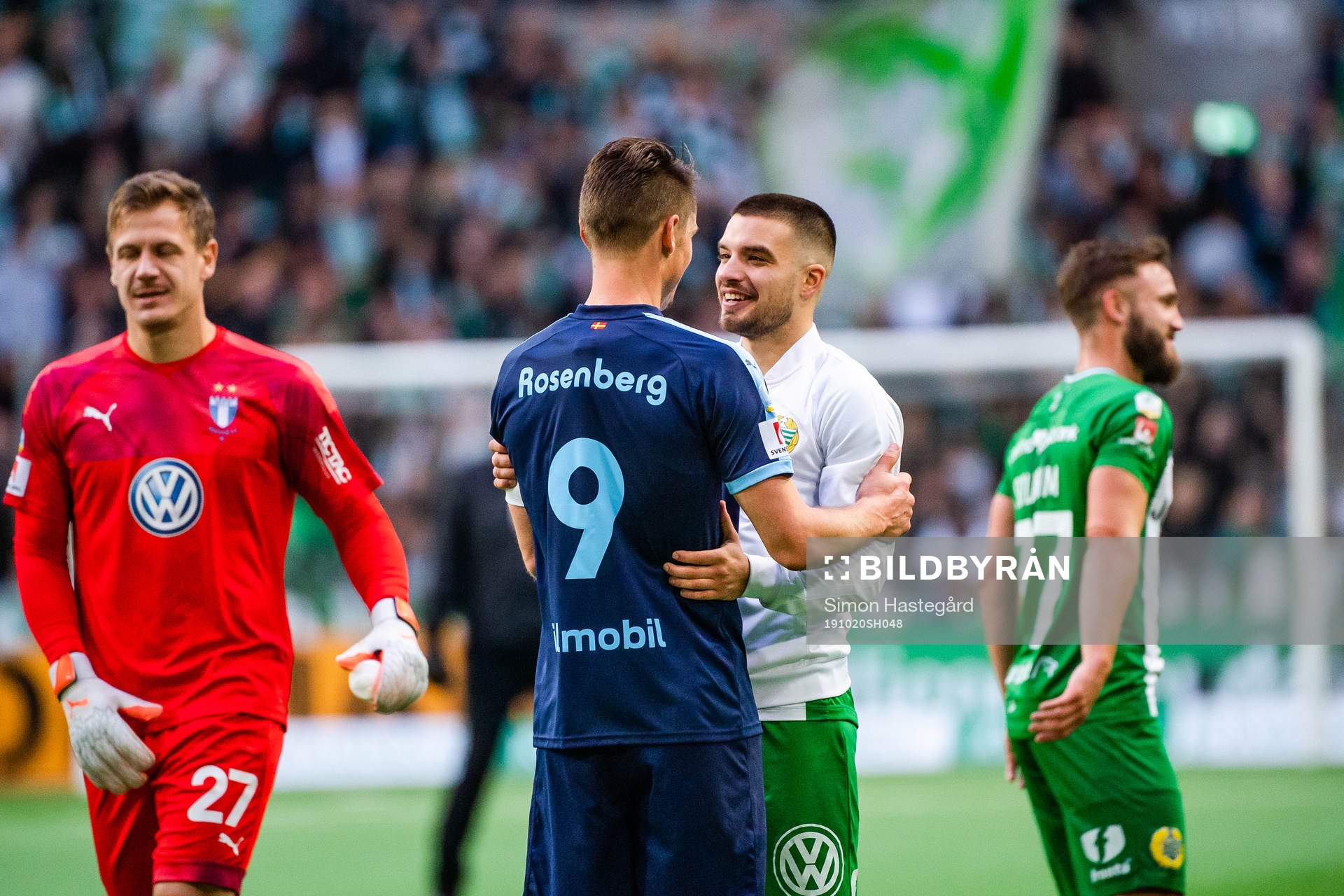 Malmö FFs Markus Rosenberg och Hammarbys Vladimir Rodic