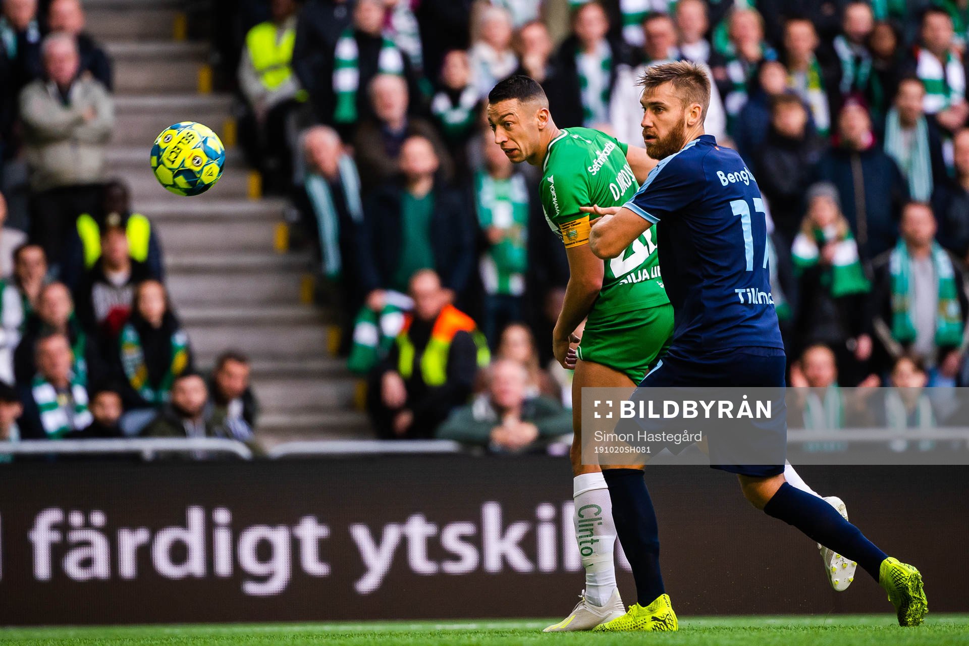 Hammarbys Nikola Djurdjic och Malmö FFs Rasmus Bengtsson