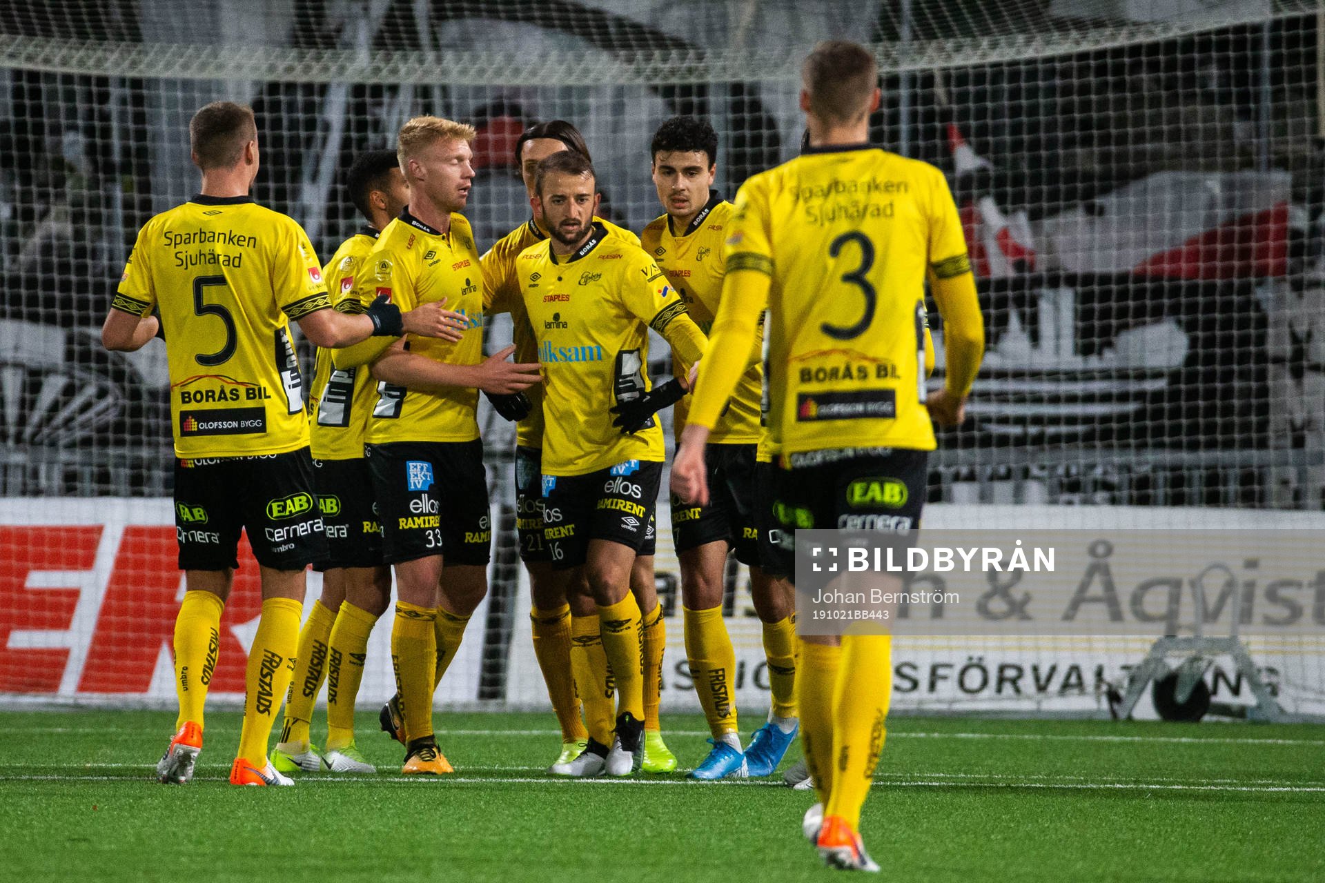 Elfsborgs Jonathan Levi jublar med lagkamrater