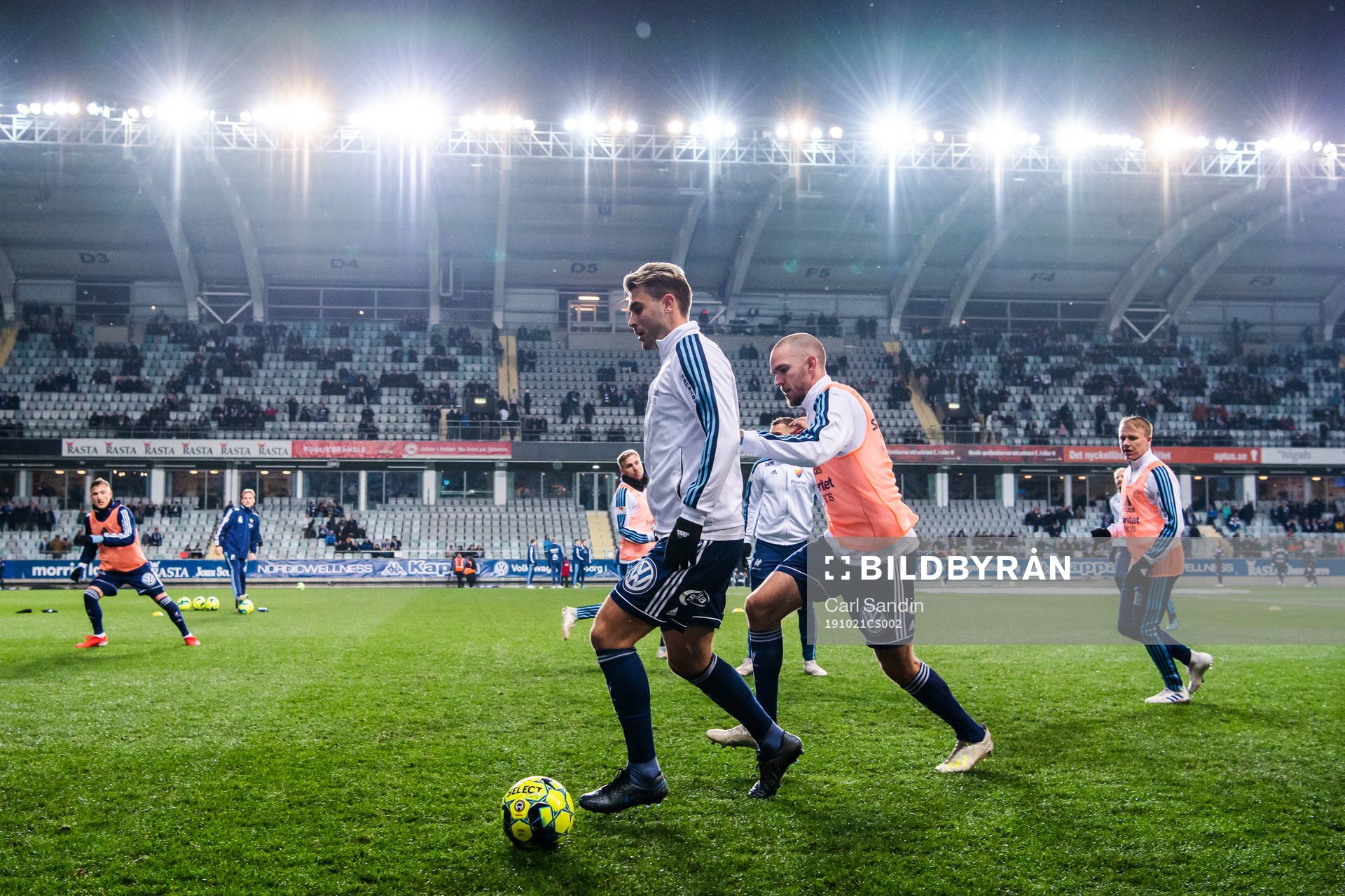 Djurgårdens Astrit Ajdarević och Marcus Danielson