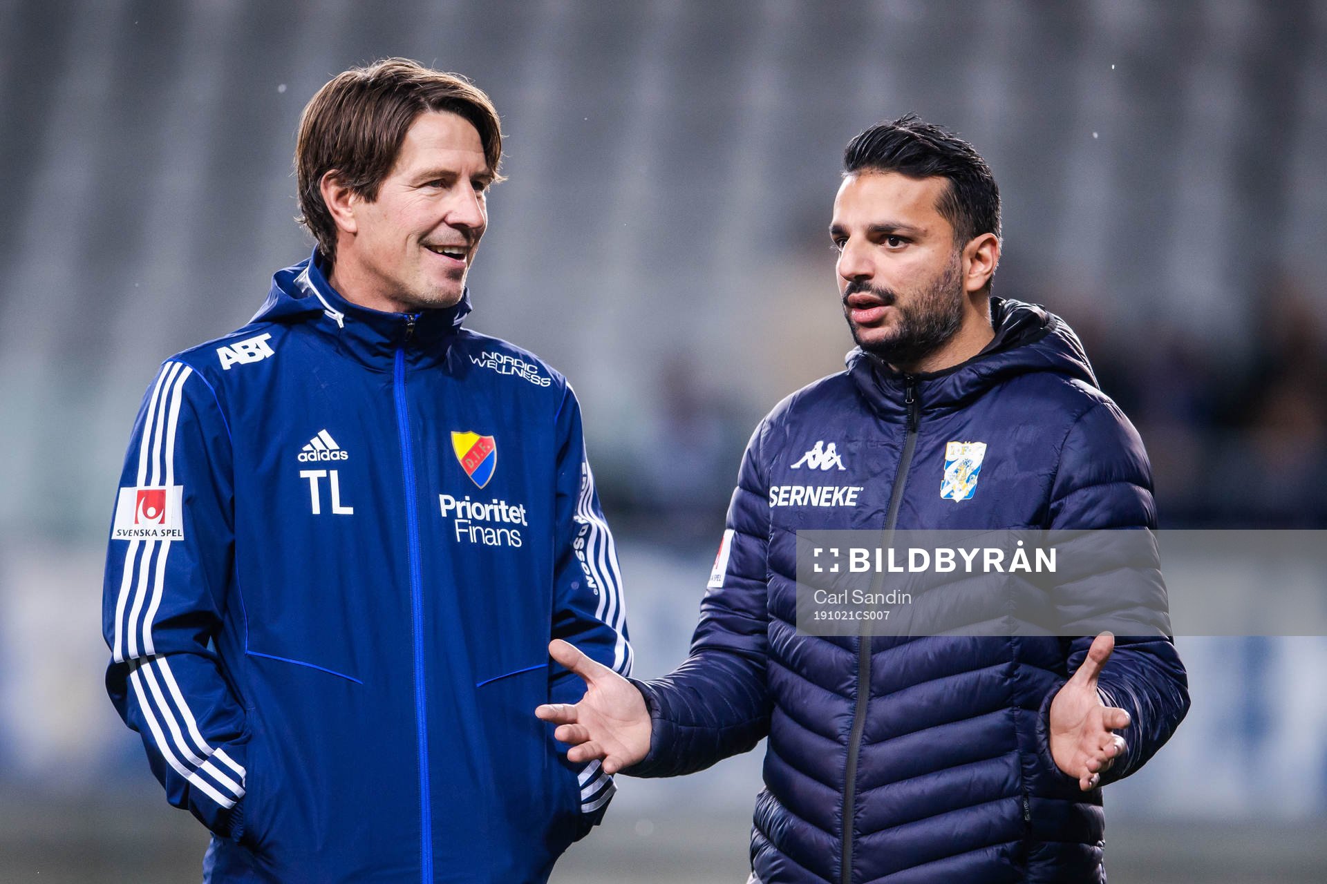 Djurgårdens tränare Thomas Lagerlöf och IFK Göteborgs