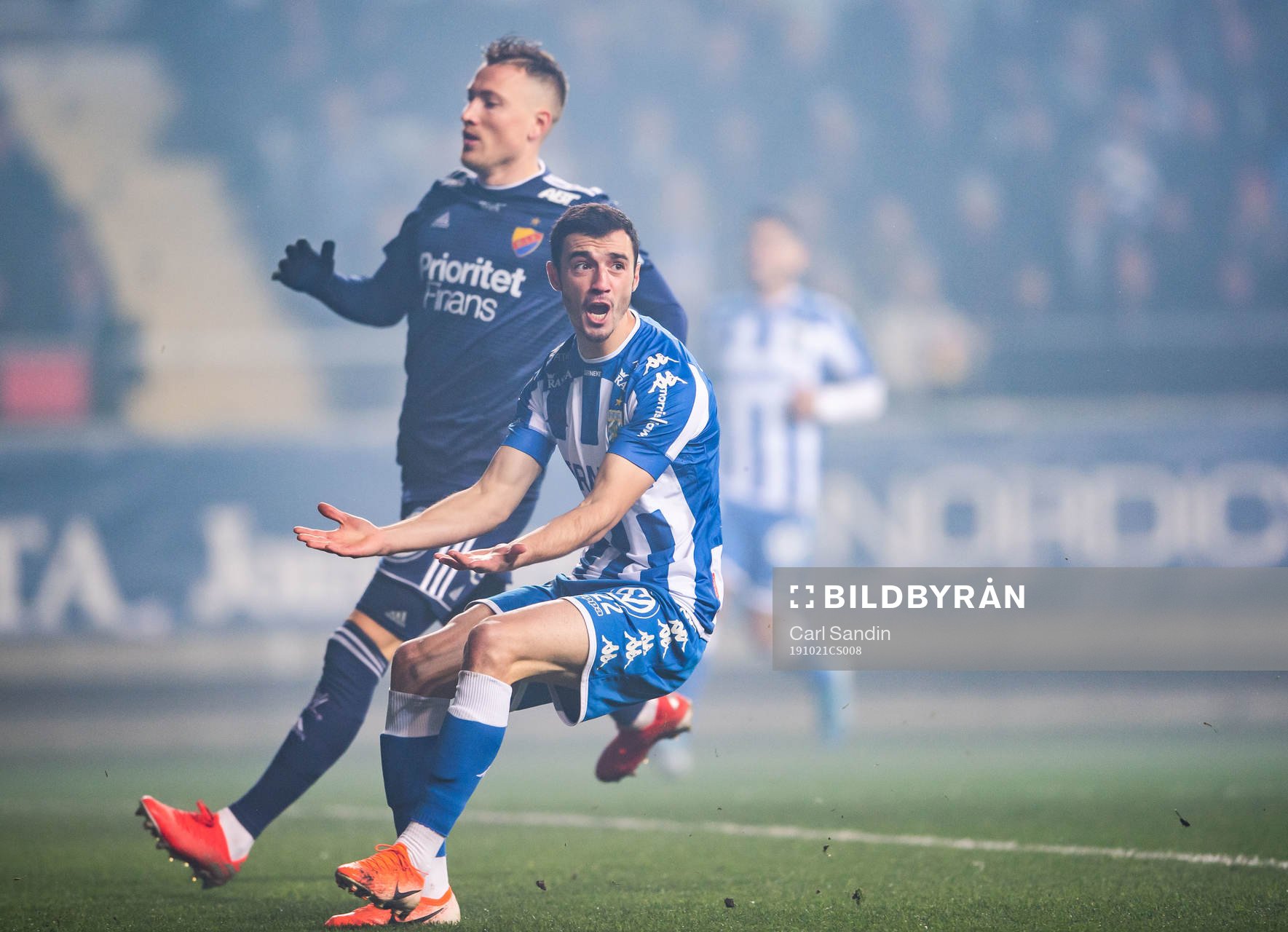 IFK Göteborgs Giorgi Kharaishvili reagerar