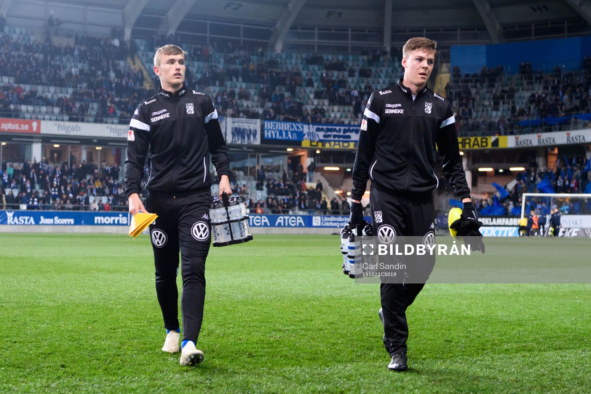 IFK Göteborgs Jesper Tolinsson och Emil Holm innan