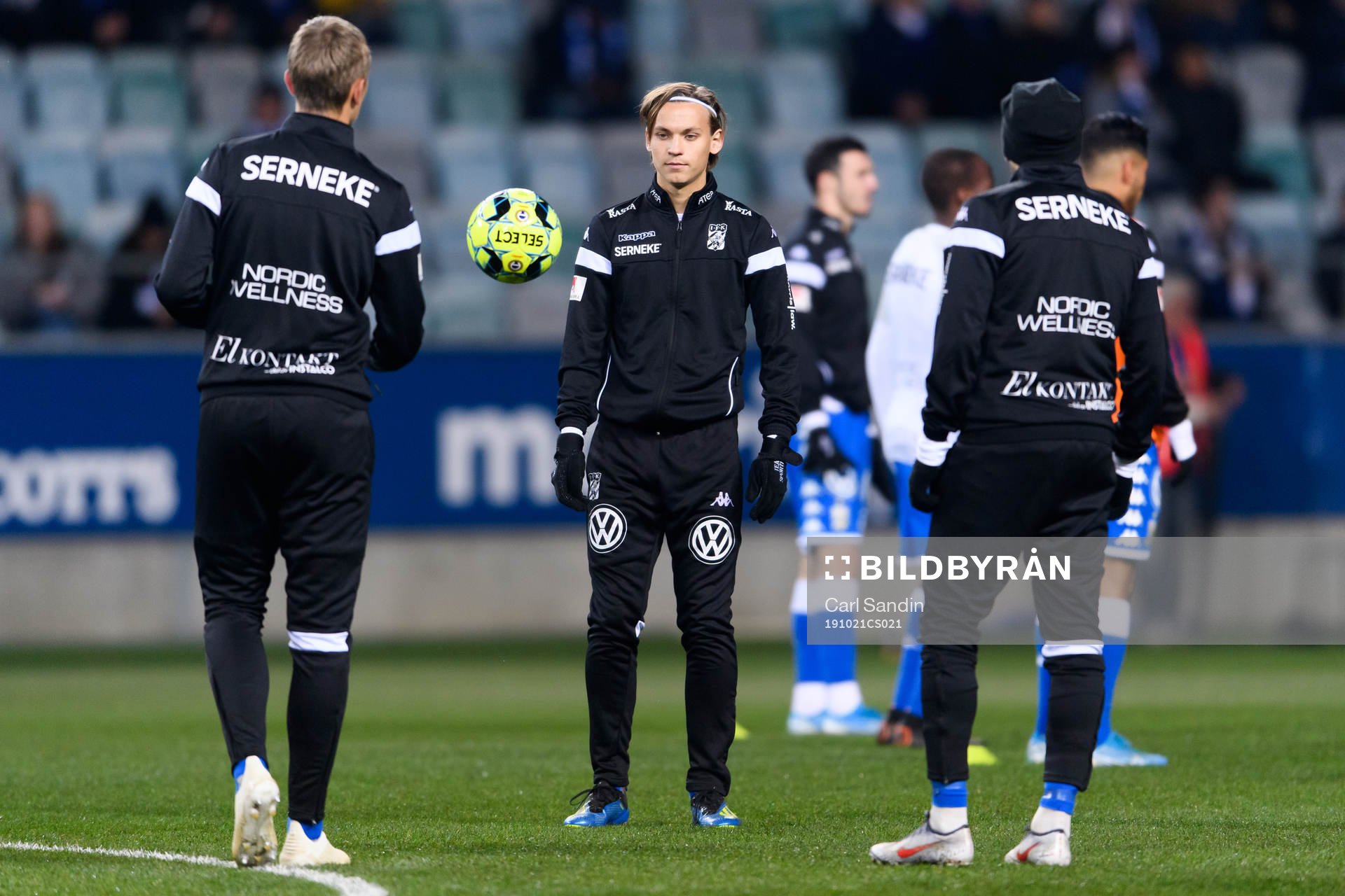 IFK Göteborgs Noah Alexandersson innan fotbollsmatchen i