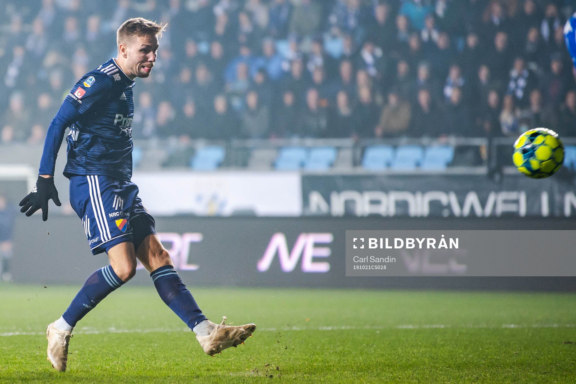 Djurgårdens Jonathan Ring med en målchans