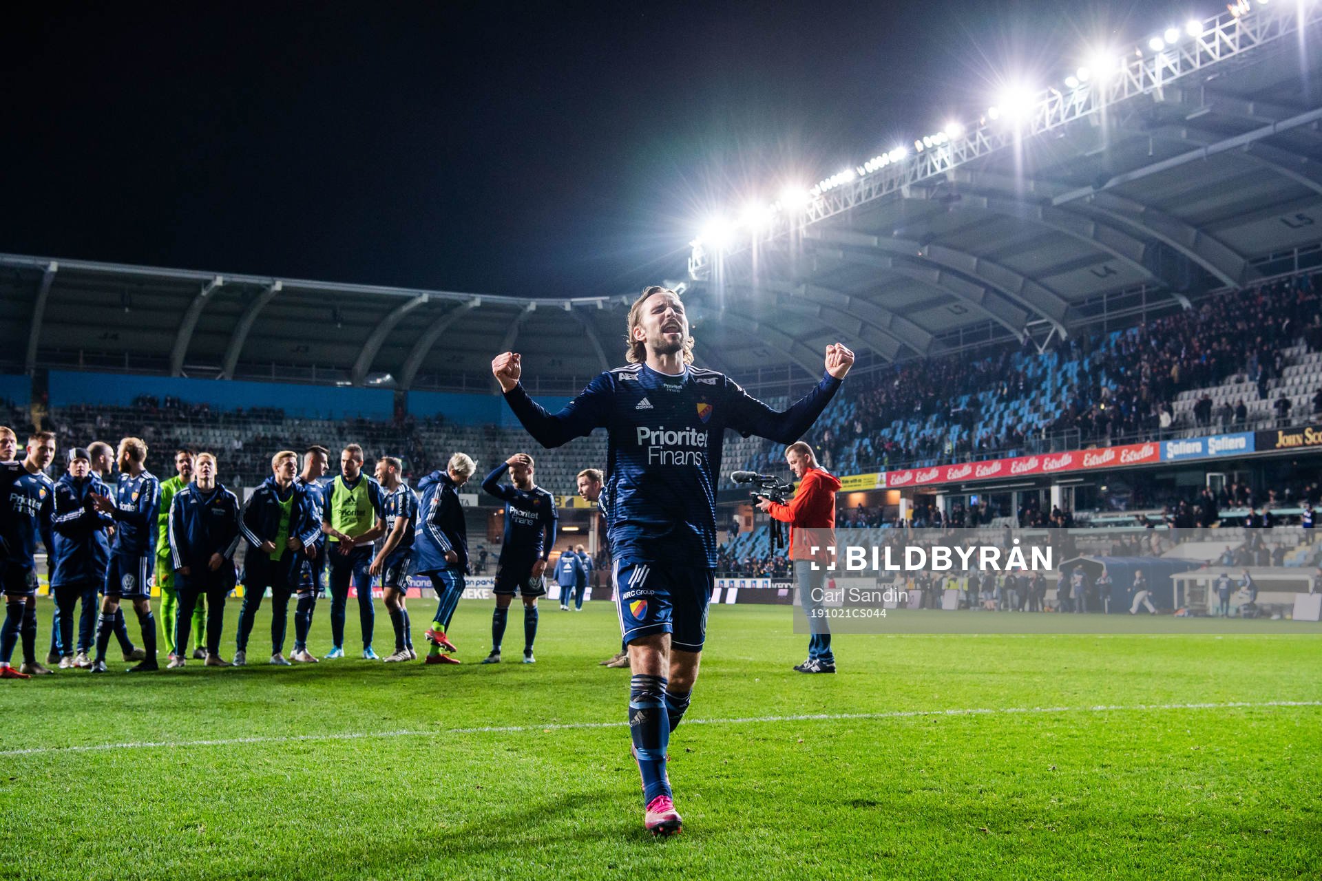 Djurgårdens Kevin Walker jublar