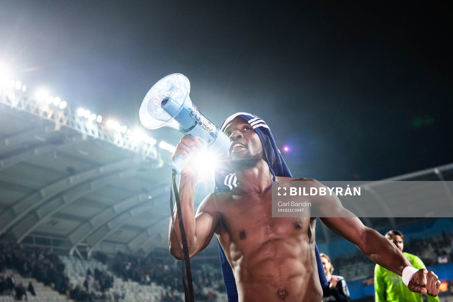Djurgårdens Mohamed Buya Turay jublar