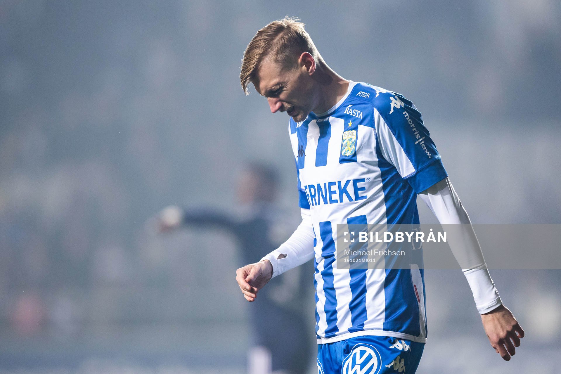 IFK Göteborgs Sebastian Eriksson deppar