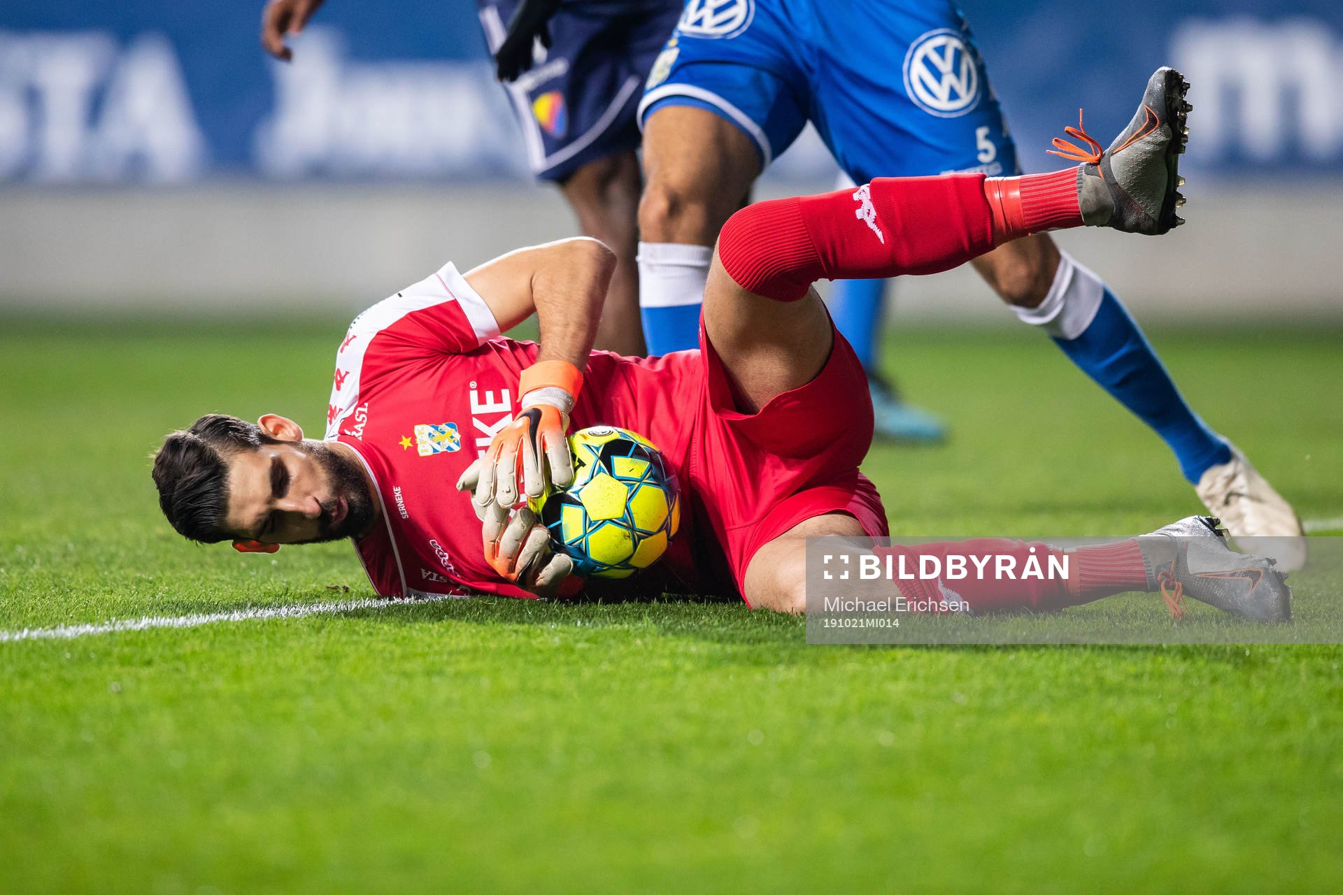 IFK Göteborgs målvakt Ioannis Anestis med en räddning