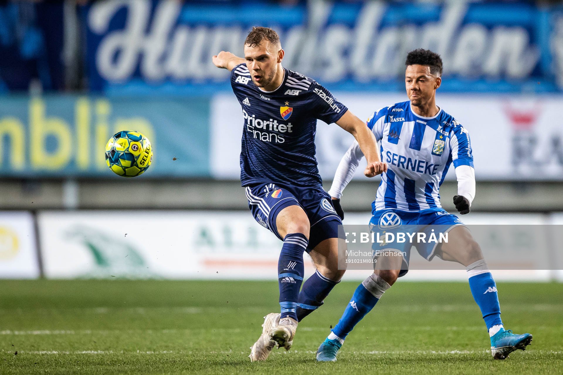 Djurgårdens Jesper Karlström och IFK Göteborgs Tobias