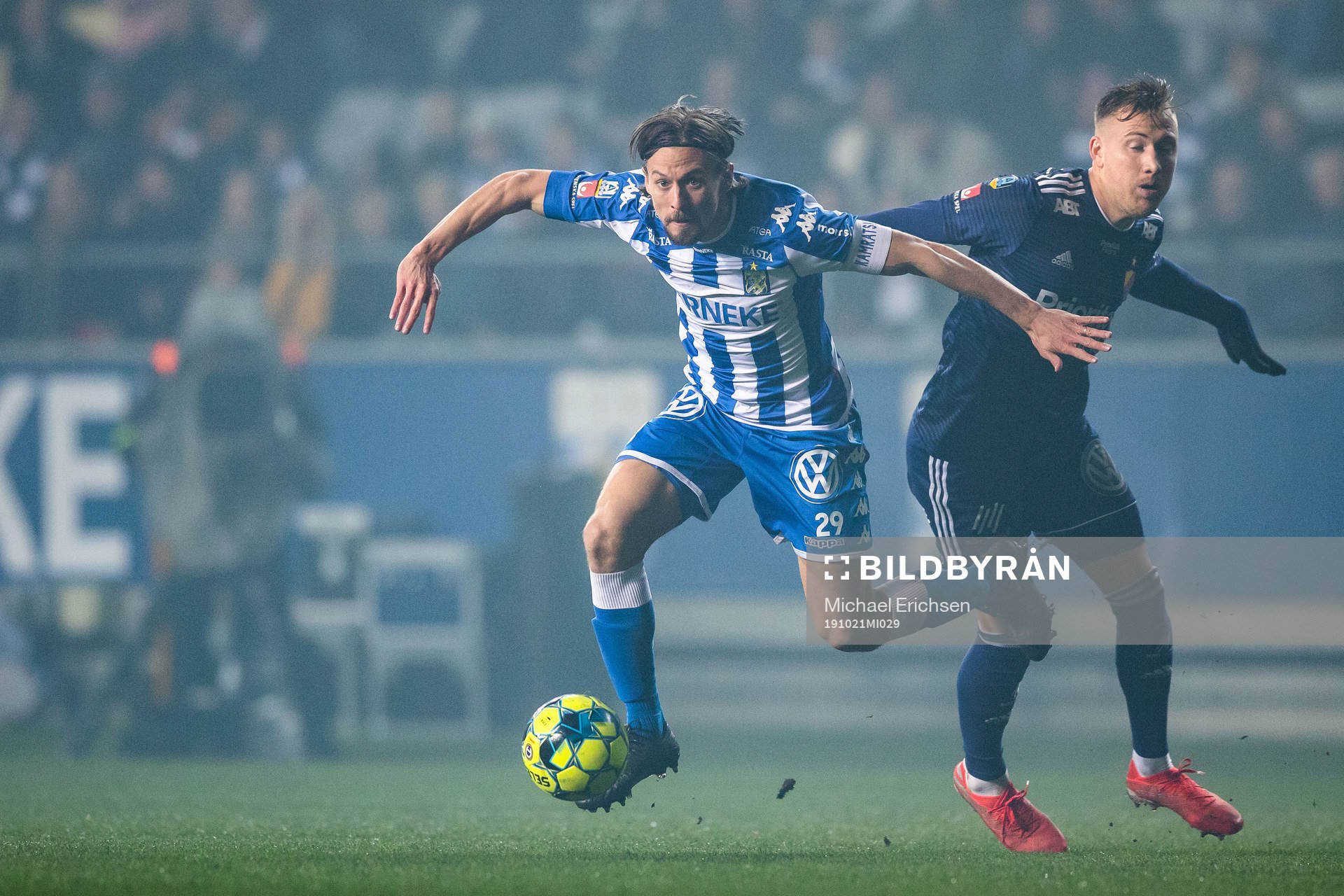 IFK Göteborgs Lasse Vibe och Djurgårdens Fredrik Ulvestad