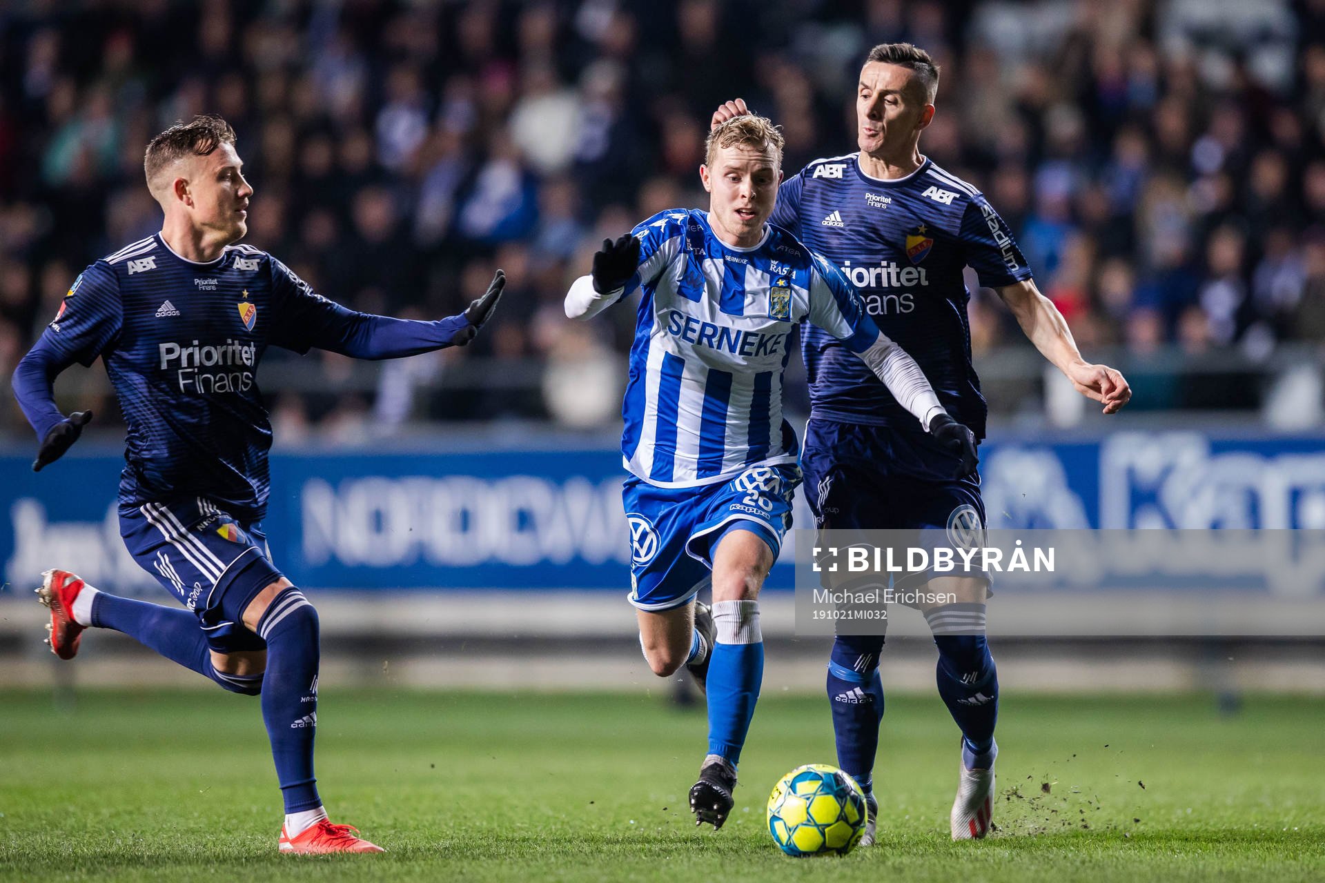 Djurgårdens Haris Radetinac och IFK Göteborgs Victor