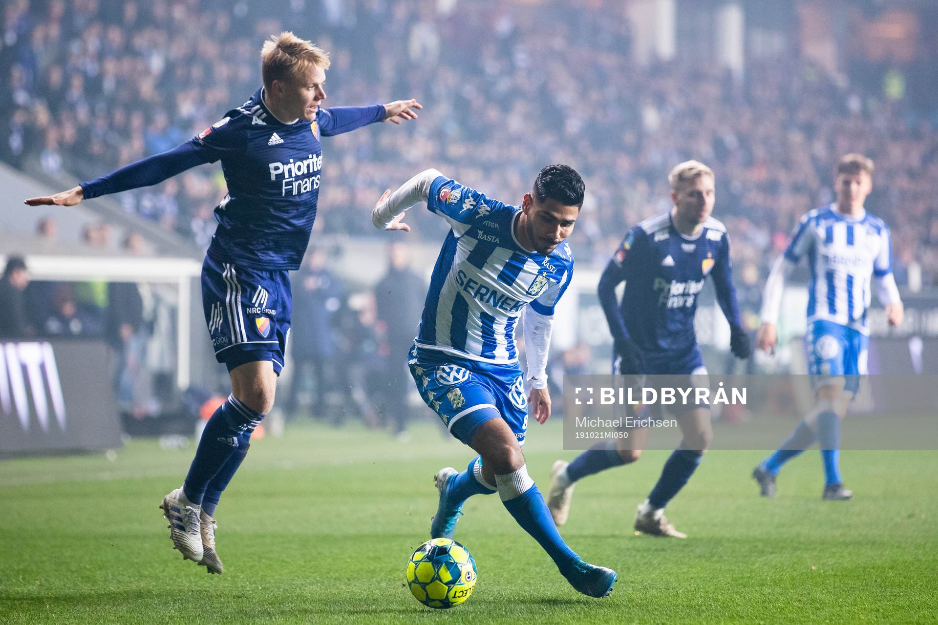Djurgårdens Elliot Käck  och IFK Göteborgs Hosam Aiesh