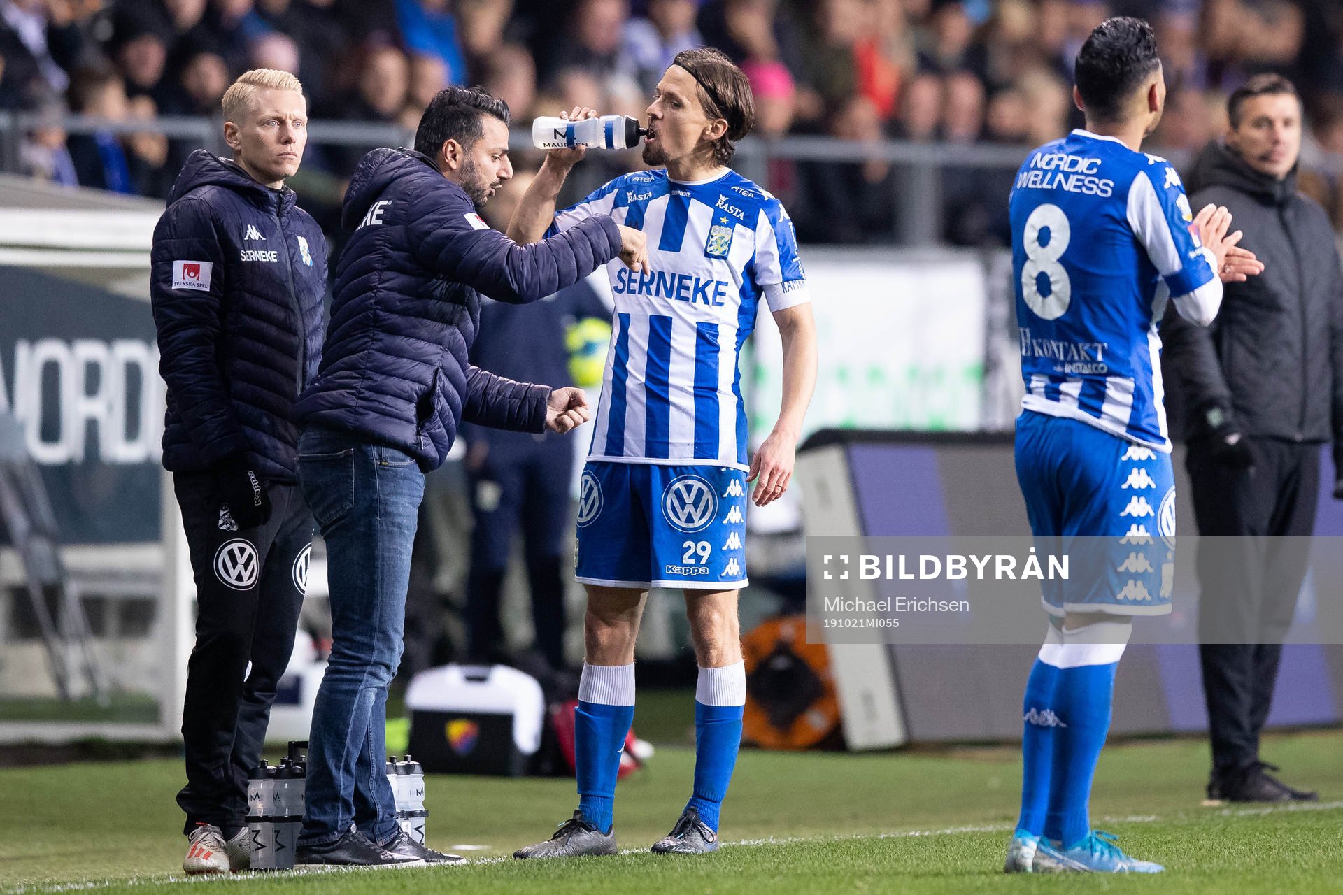 IFK Göteborgs tränare Poya Asbaghi och Lasse Vibe