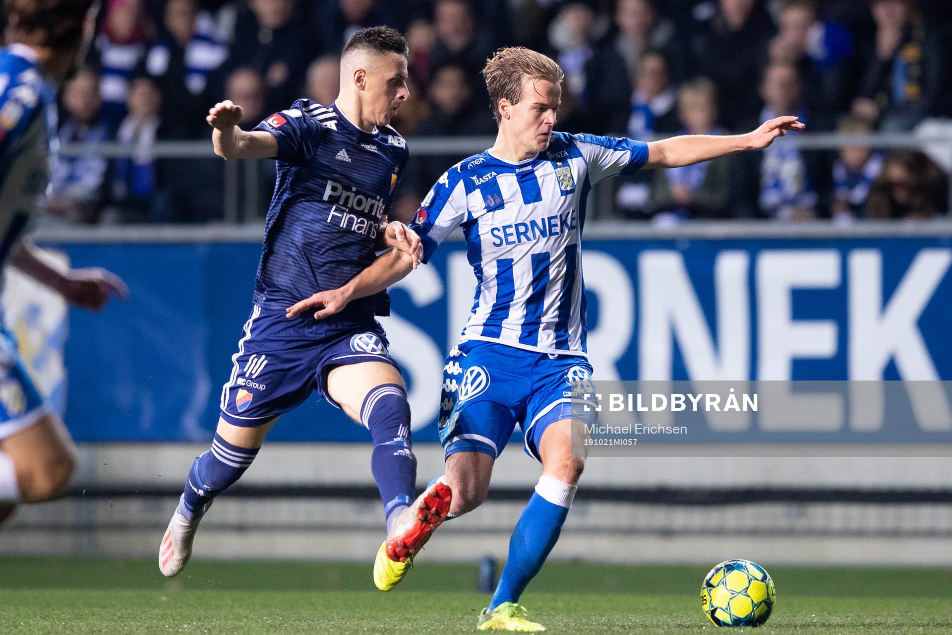 Djurgårdens Haris Radetinac och IFK Göteborgs August