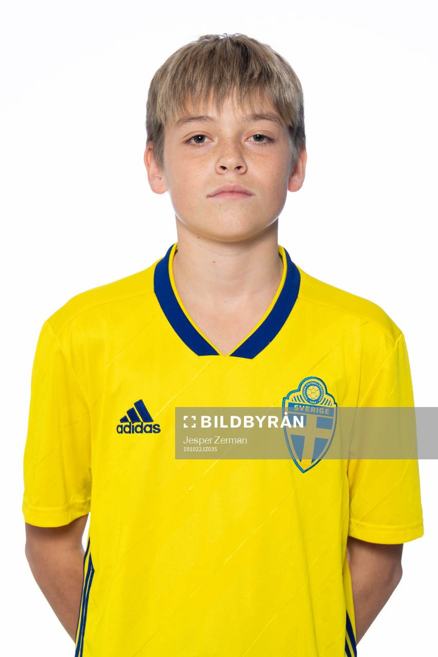 Axel Sveijer i P15-landslaget poserar för porträtt den 22 oktober 2019 i Stockholm.