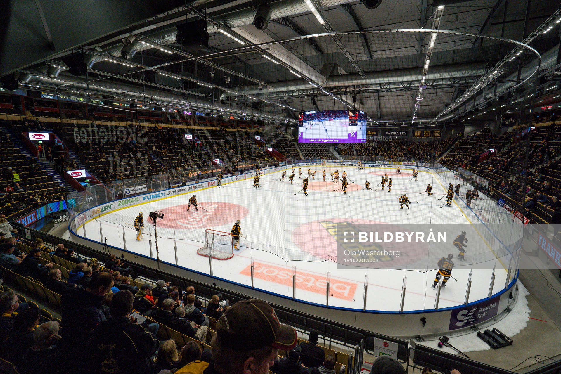 Skellefteås Kraft Arena interiört